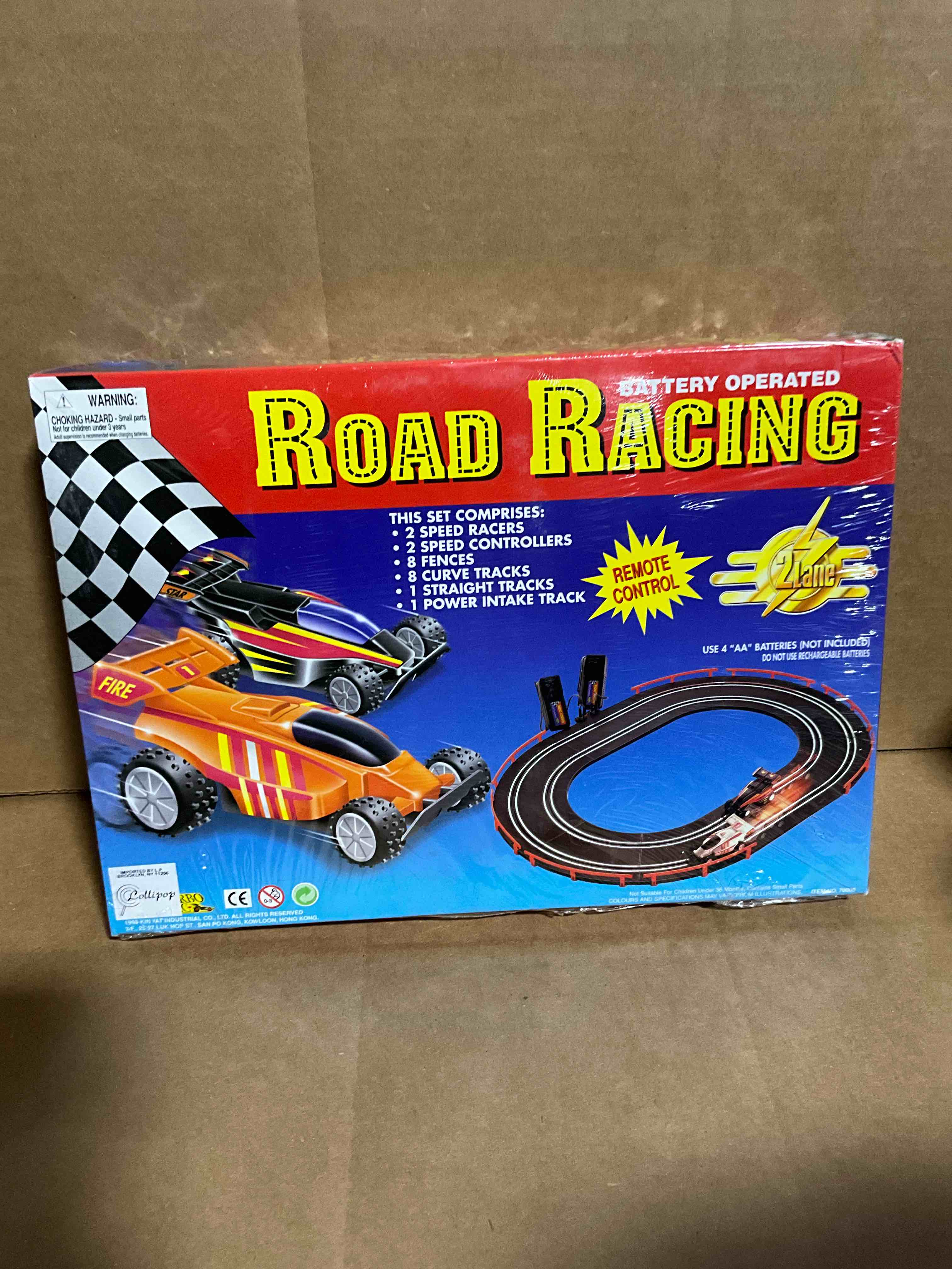 Vintage 1998 Battery Operated Road Racing Remote Control Race Track