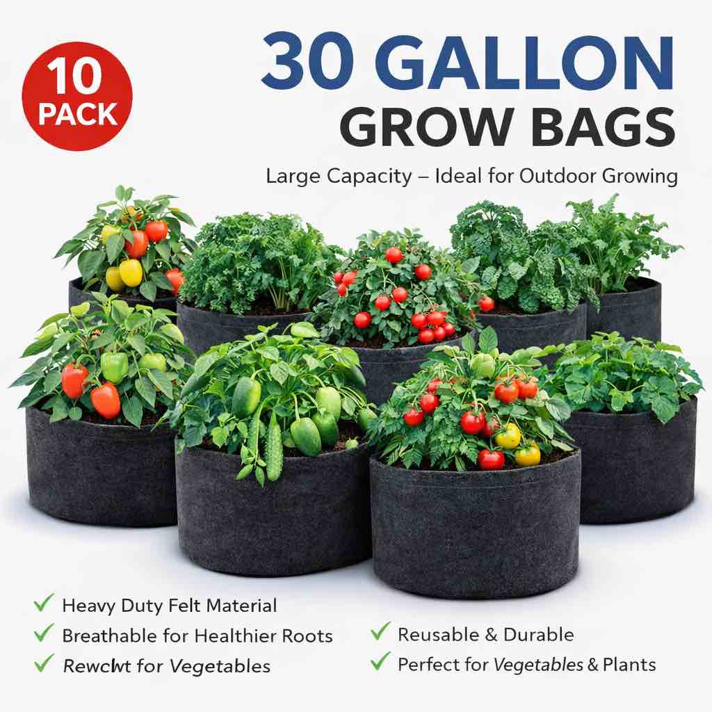 10 pack of G-lite 30 gallon  XL grow bags  