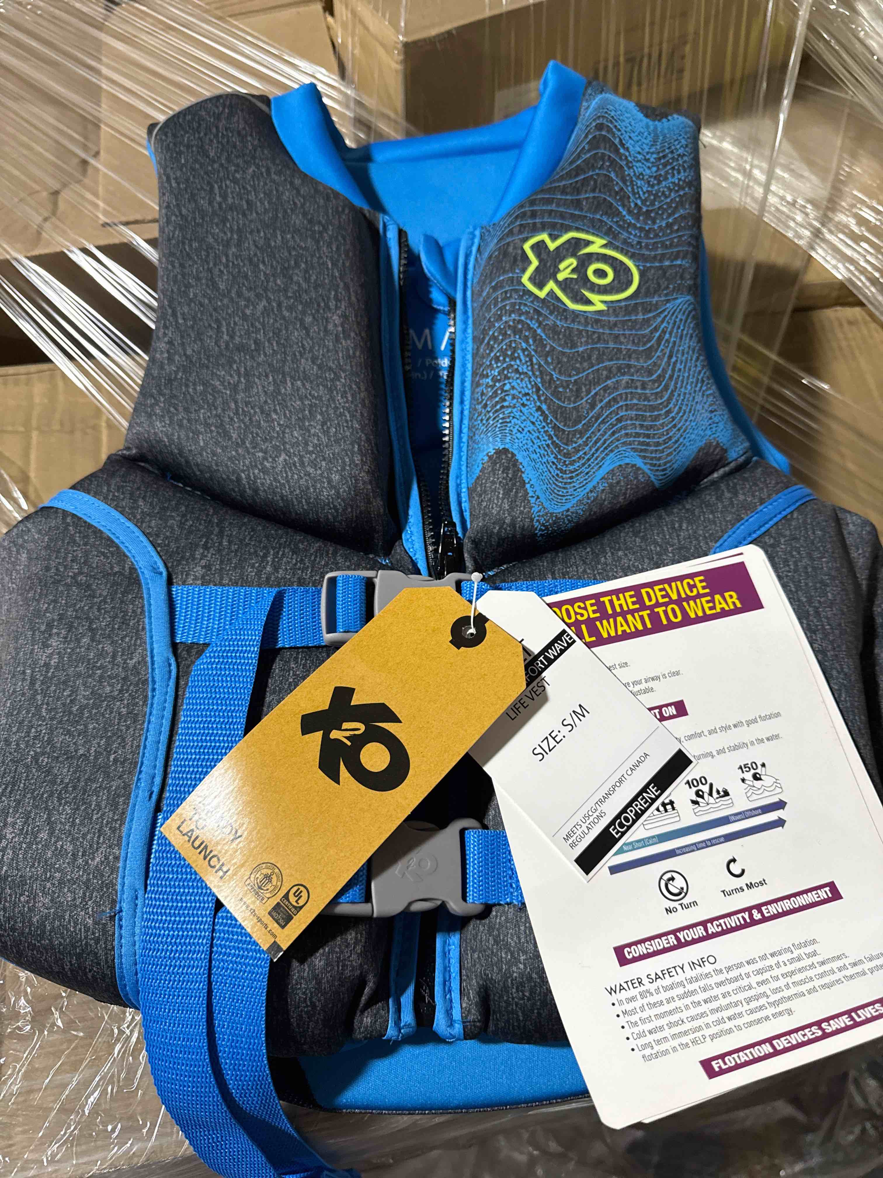 Condition photo showing New/Like New for     x2o adult life jacket small 