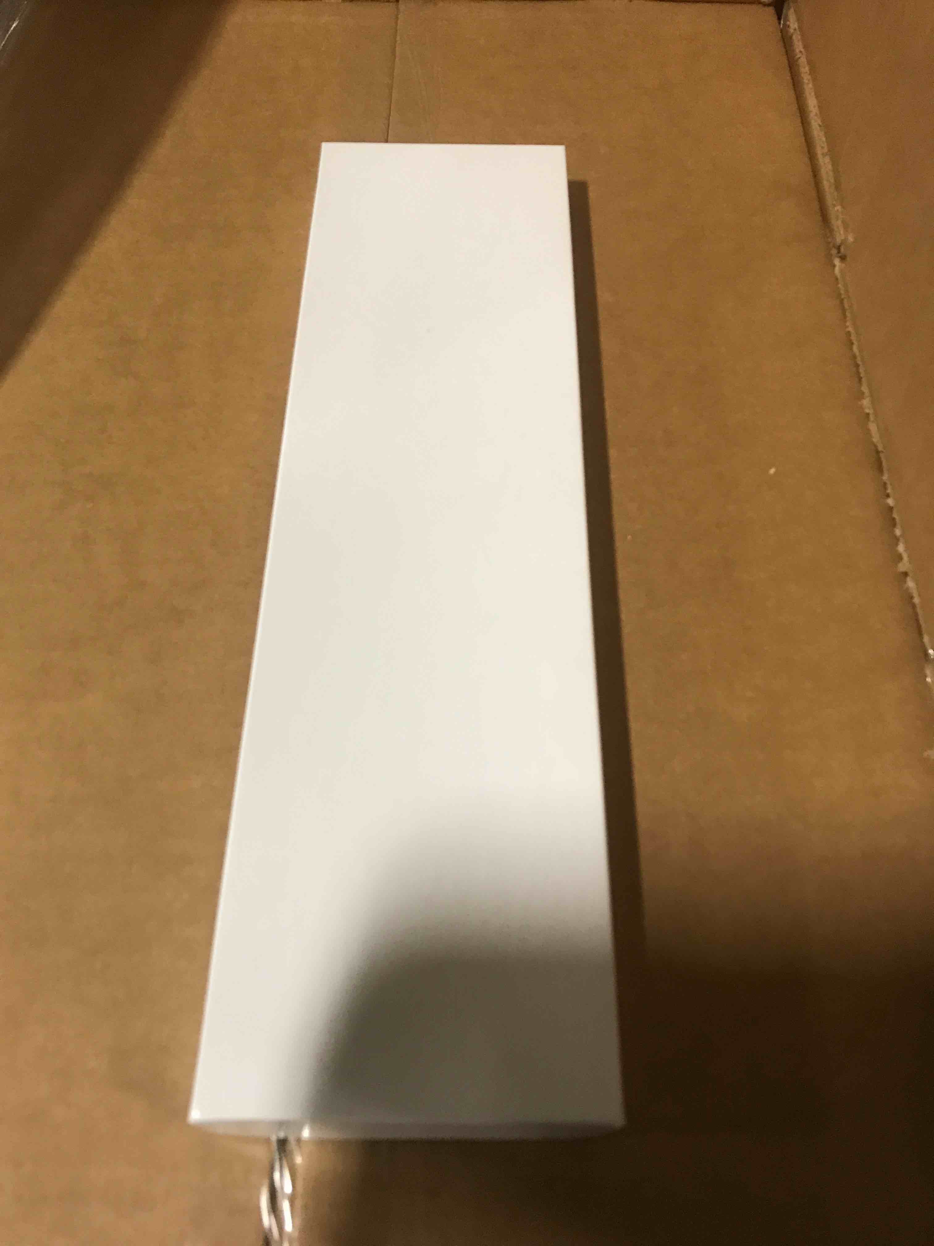 White Krome set up box 14x3-3/4x3/4 inch