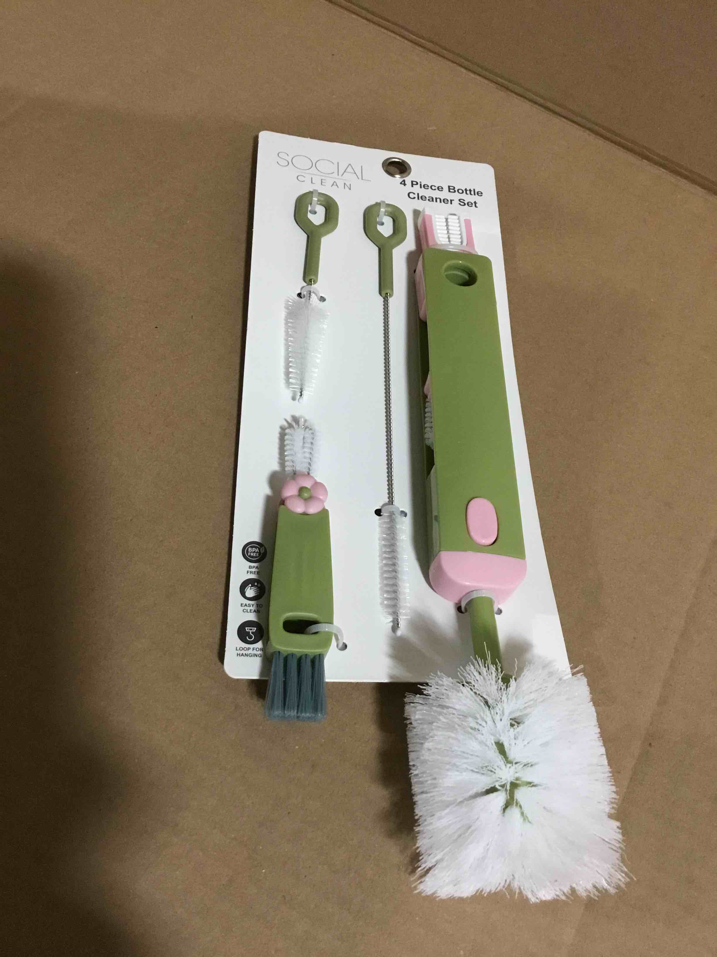 Social Clean 4 Piece Bottle Cleaner Set