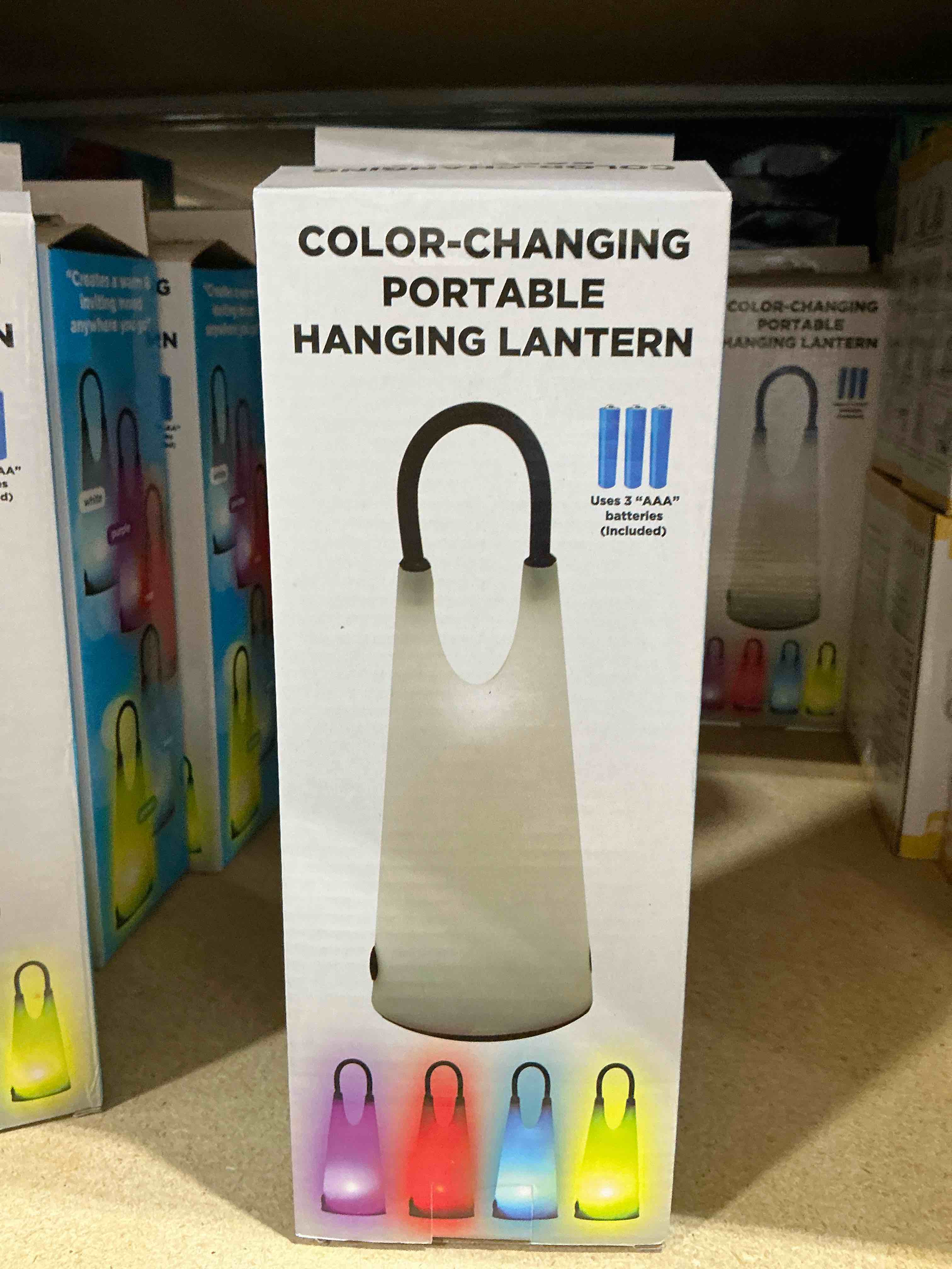 AD092 Battery-Operated Color Changing All-Purpose Hanging Lantern 