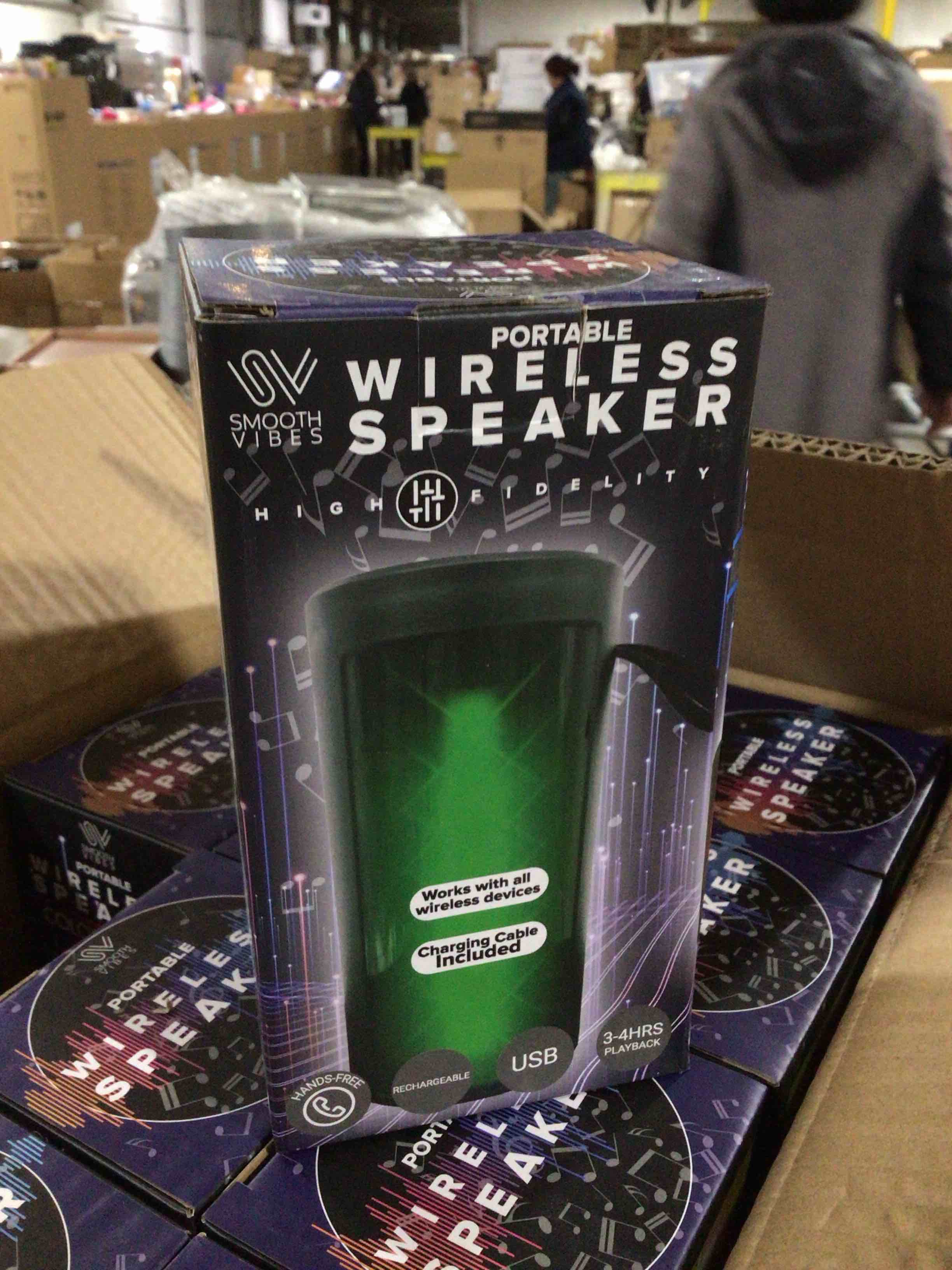 Smooth vibes, portable wireless speaker