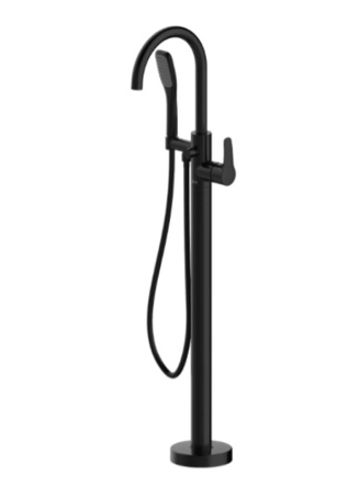 NW50817 Round Freestanding Filler Matte Black