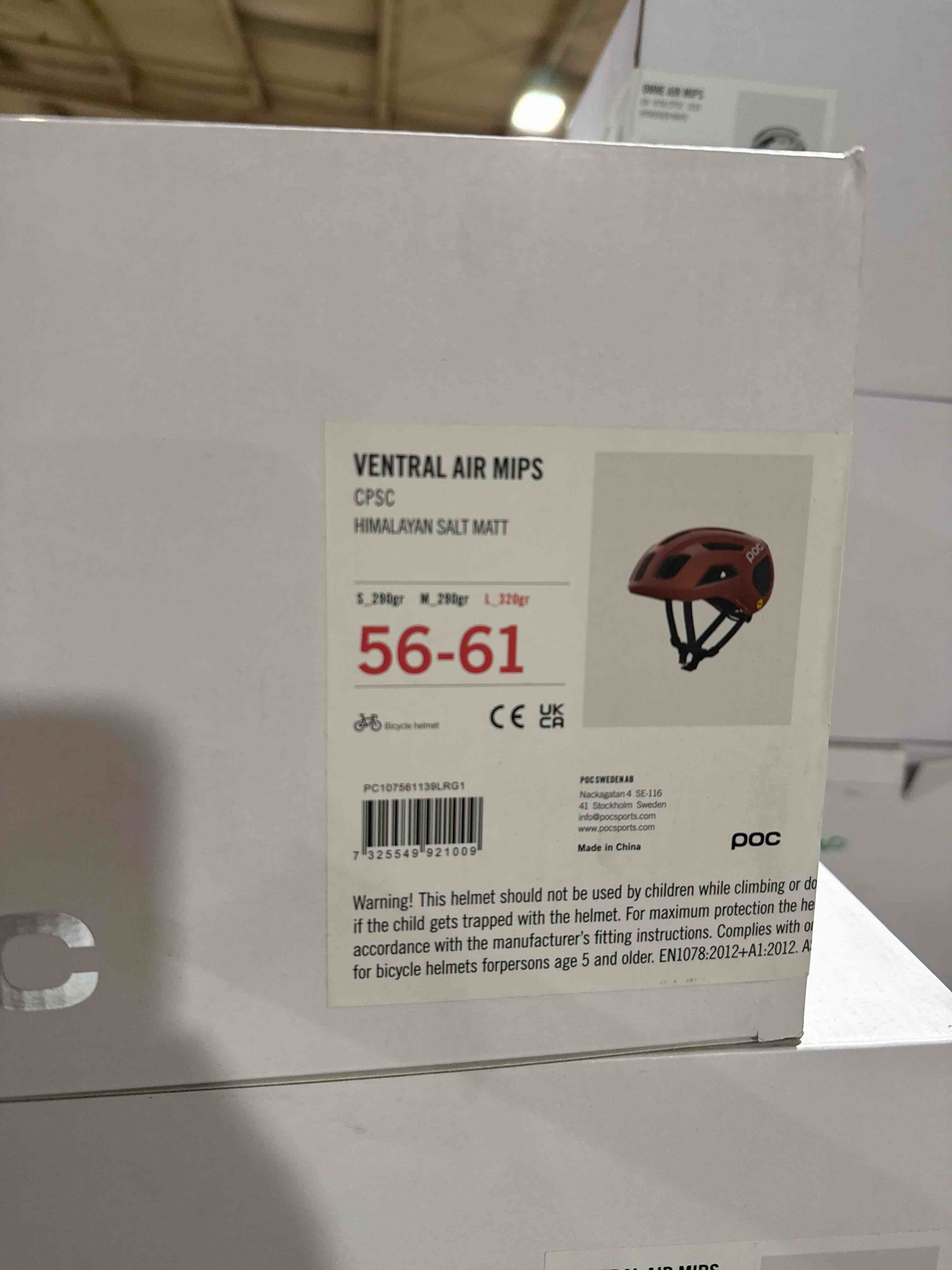 Condition photo showing Brand New for POC 56-61 VENTRAL MIPS BIKE HELMET Himalayan salt Matt 