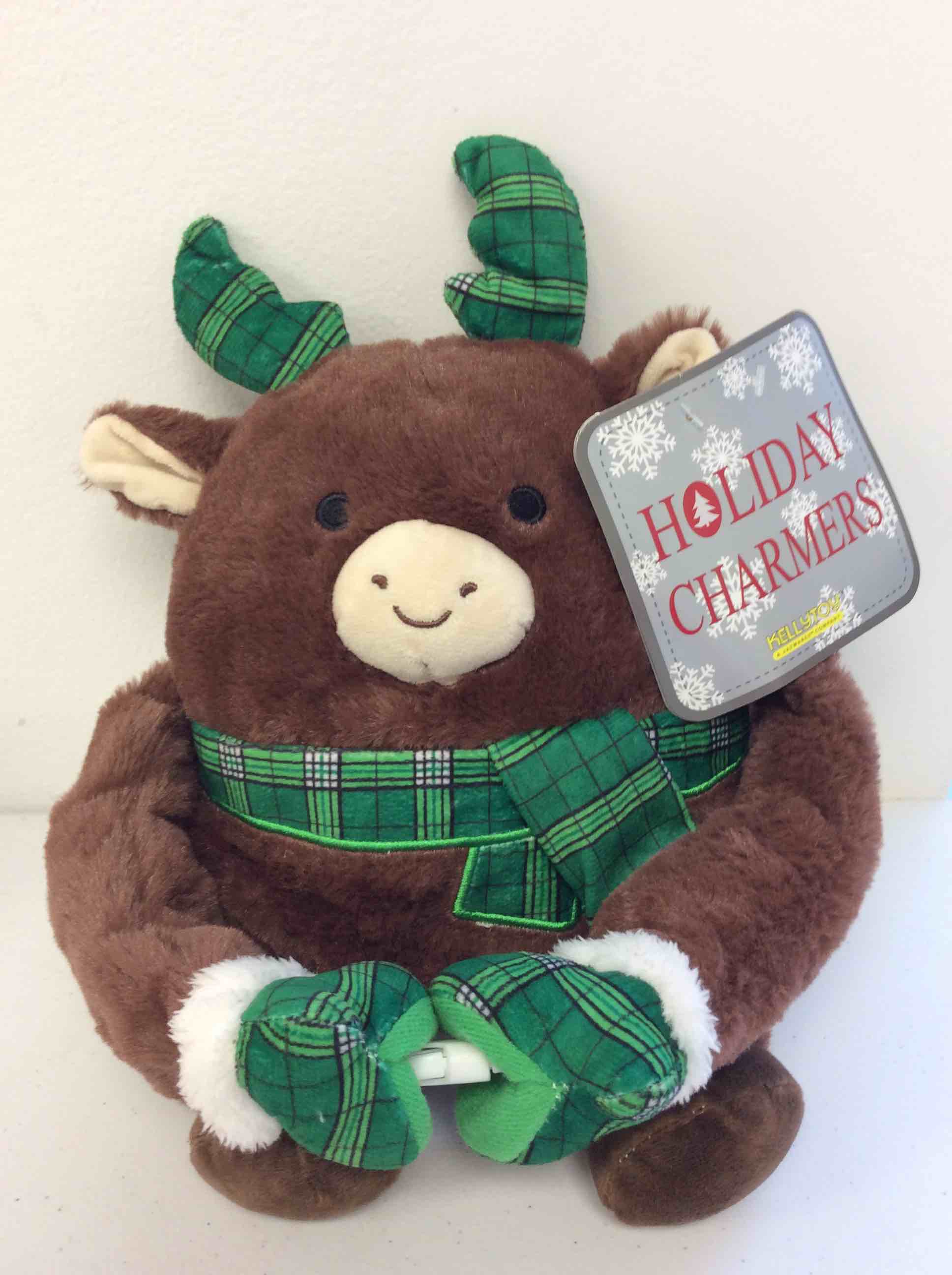 Condition photo showing New/Like New for kellytoy 7” buckle plush with pocket 3 asst (design may vary)