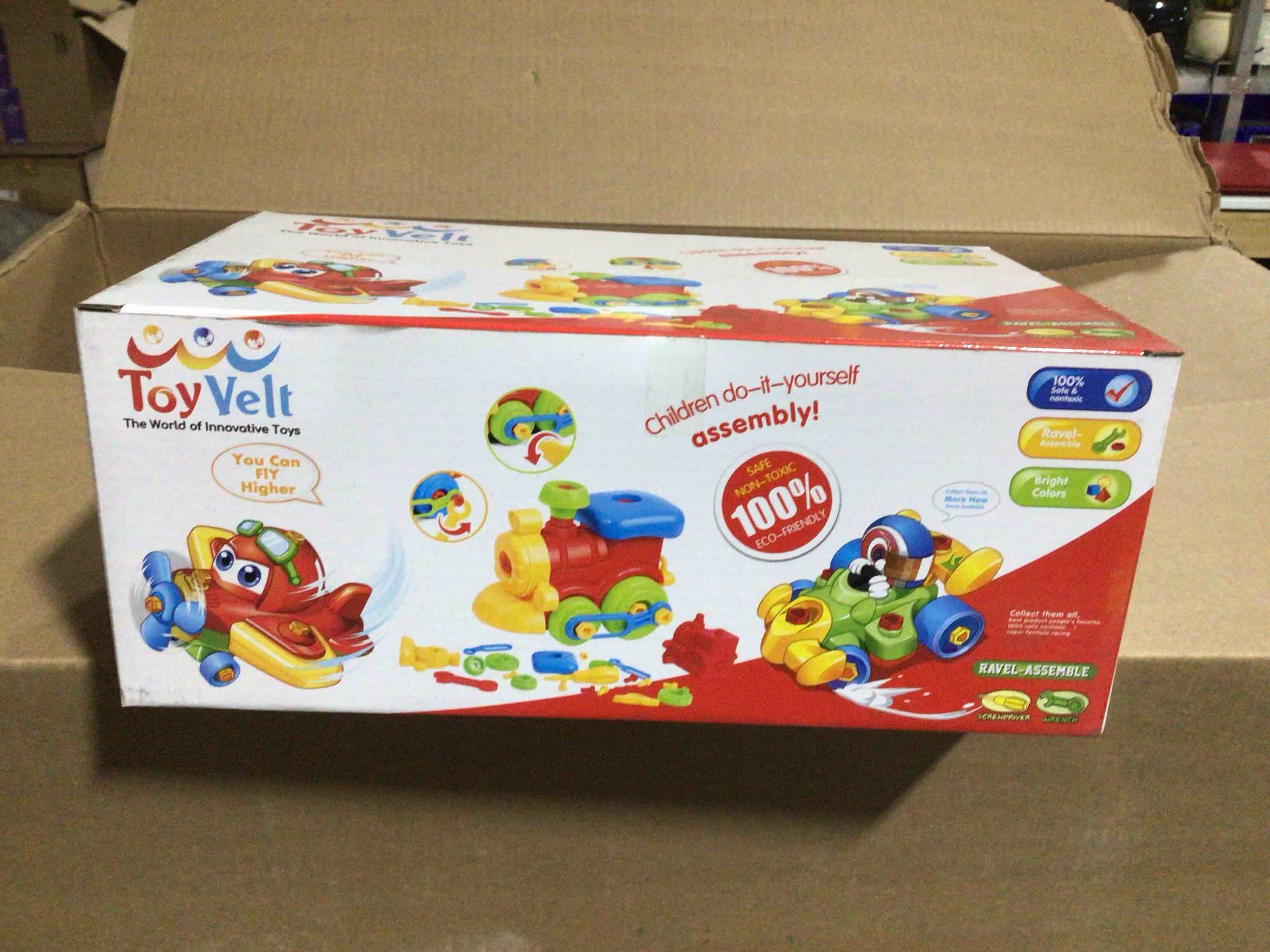 Condition photo showing New/Like New for Take Apart Toys - Toy Airplane - Toy Train - Toy Racing Car for kids with tool Set - The Take-A-Part Play Set Construction Engineering Building Game Toys For Boys And Girls 3 Year Olds And Up - 3 Pack