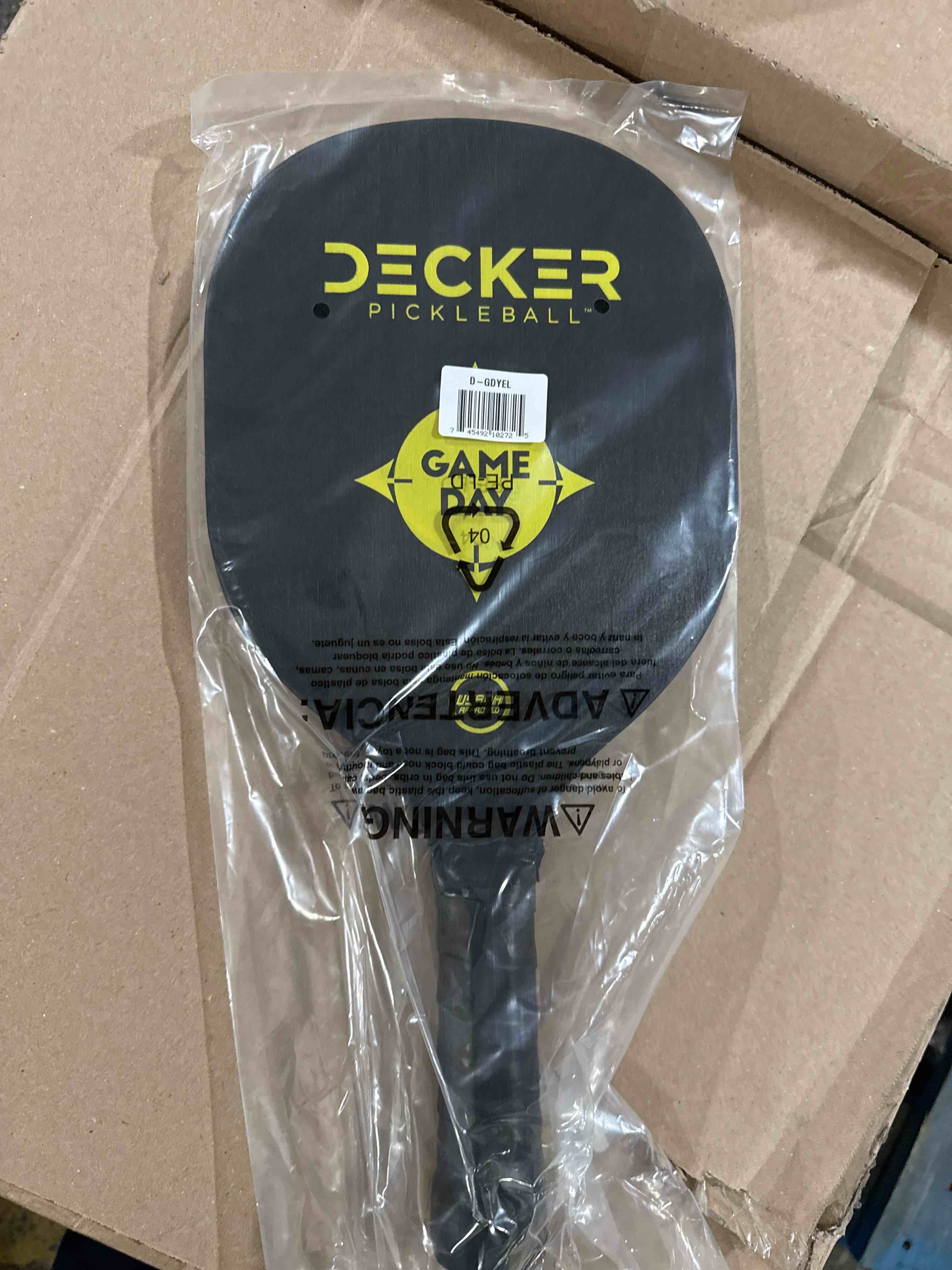Decker pickle ball game day paddle