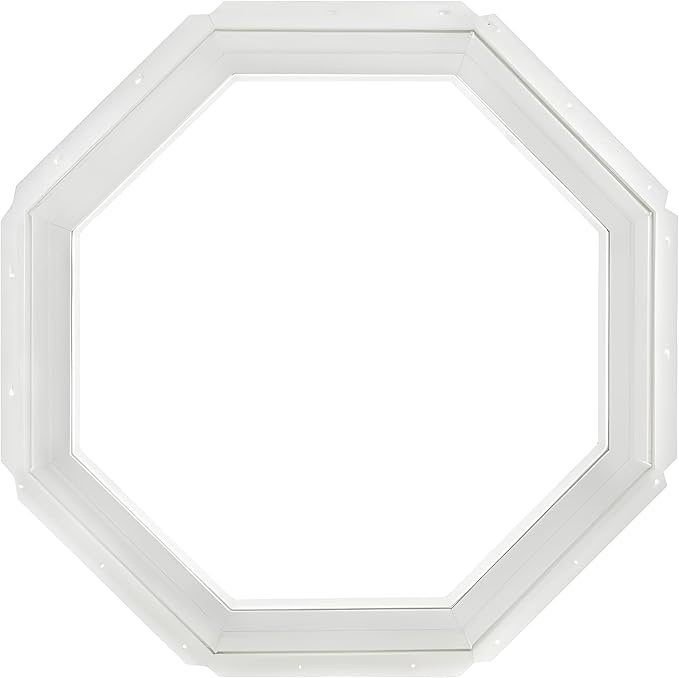 Reliabilit Vinyl Octagon Window 24” x 24” #4066703 White Model VOCT2424RB
