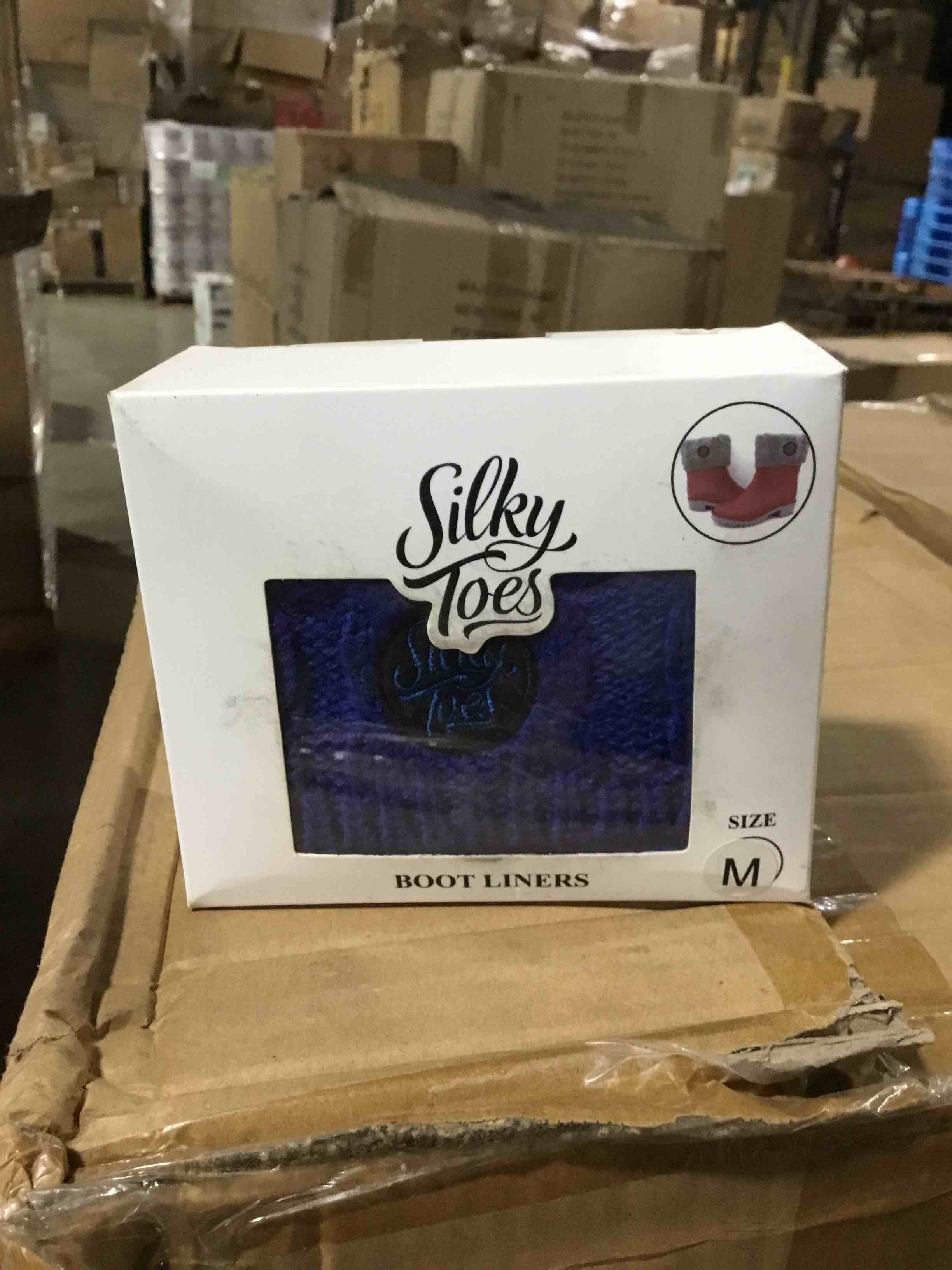 silky toes boot, liners, size medium