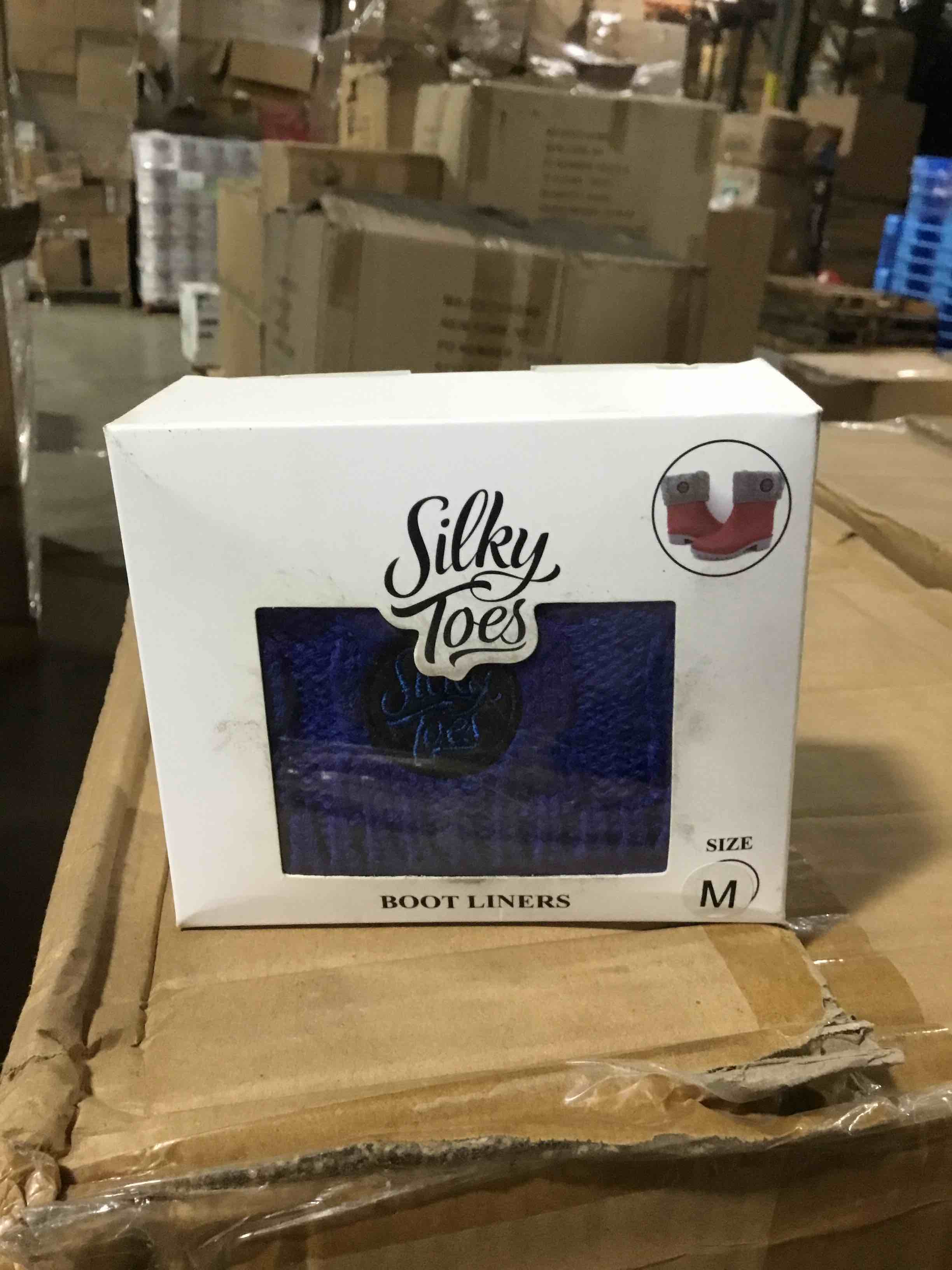 Condition photo showing Brand New for silky toes boot, liners, size medium