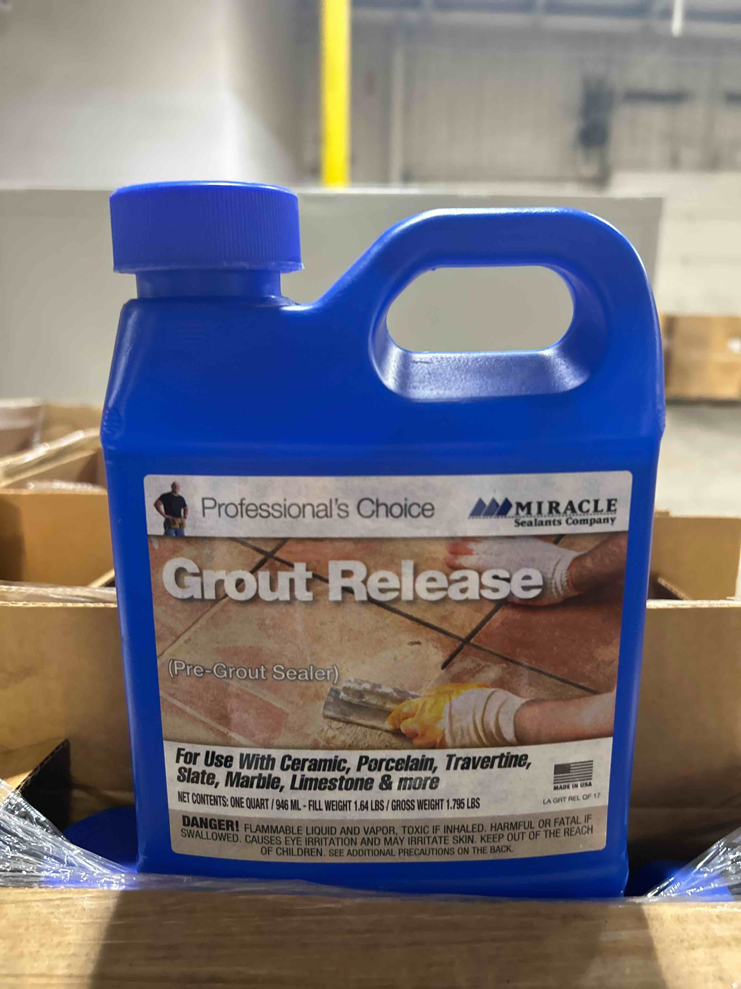 Condition photo showing New/Like New for miracle sealants grout release 1 quart