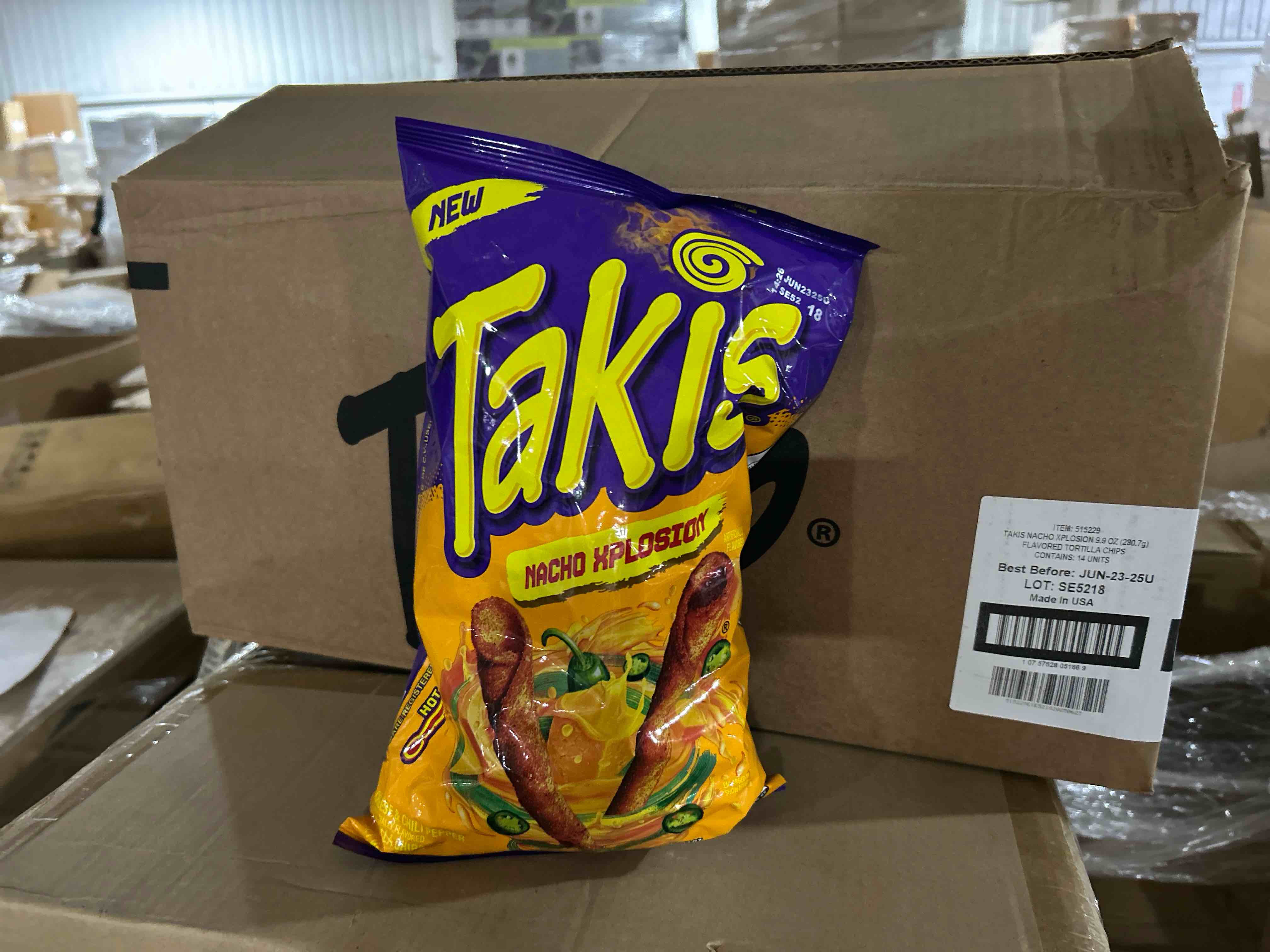 case of 14 9.9 ounce bags, Takis nacho explosion Best Buy, June 2025