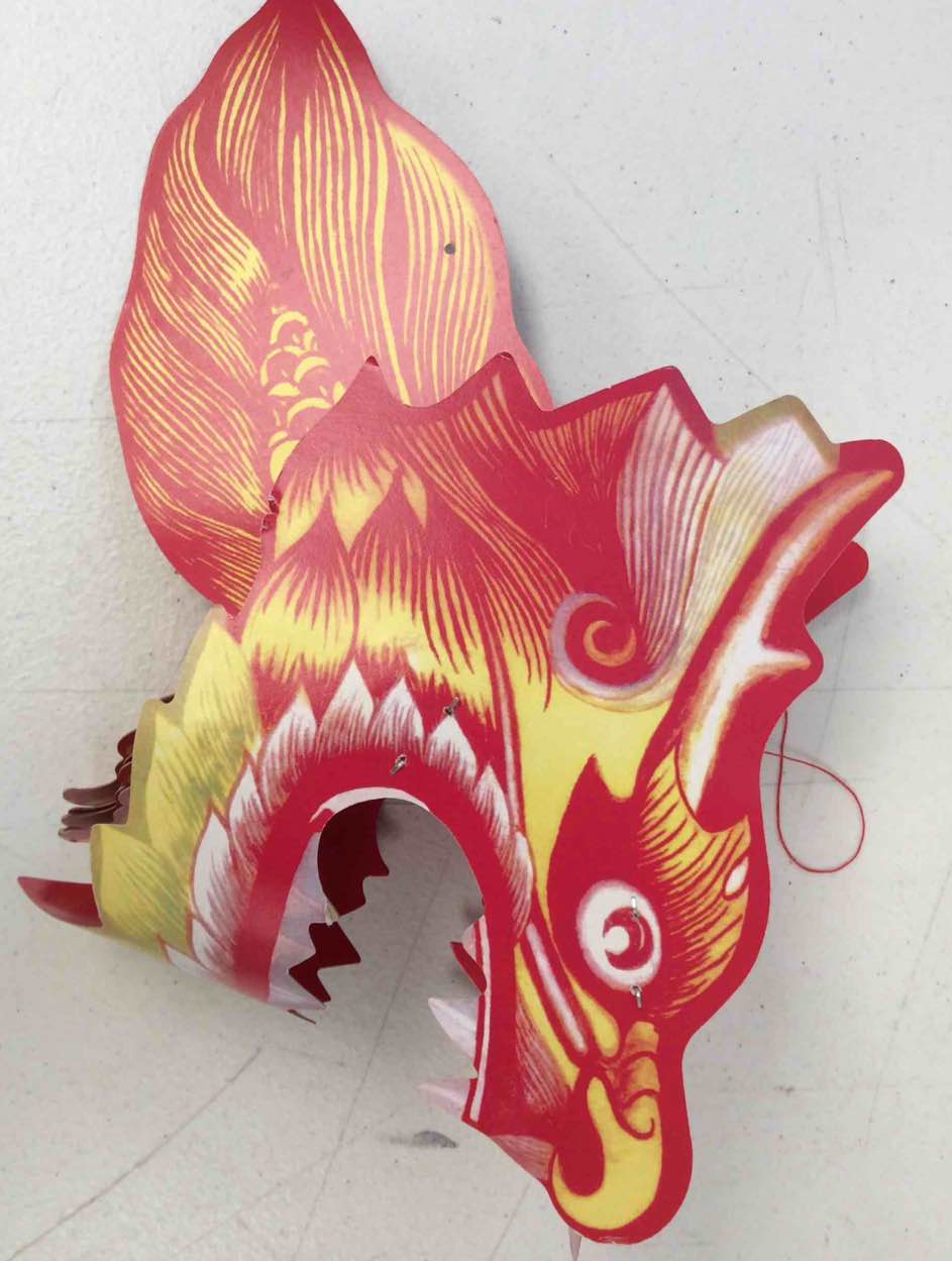 Condition photo showing New/Like New for fun express - tissue dragon decoration - party decor - hanging decor - tissue - 1 piece