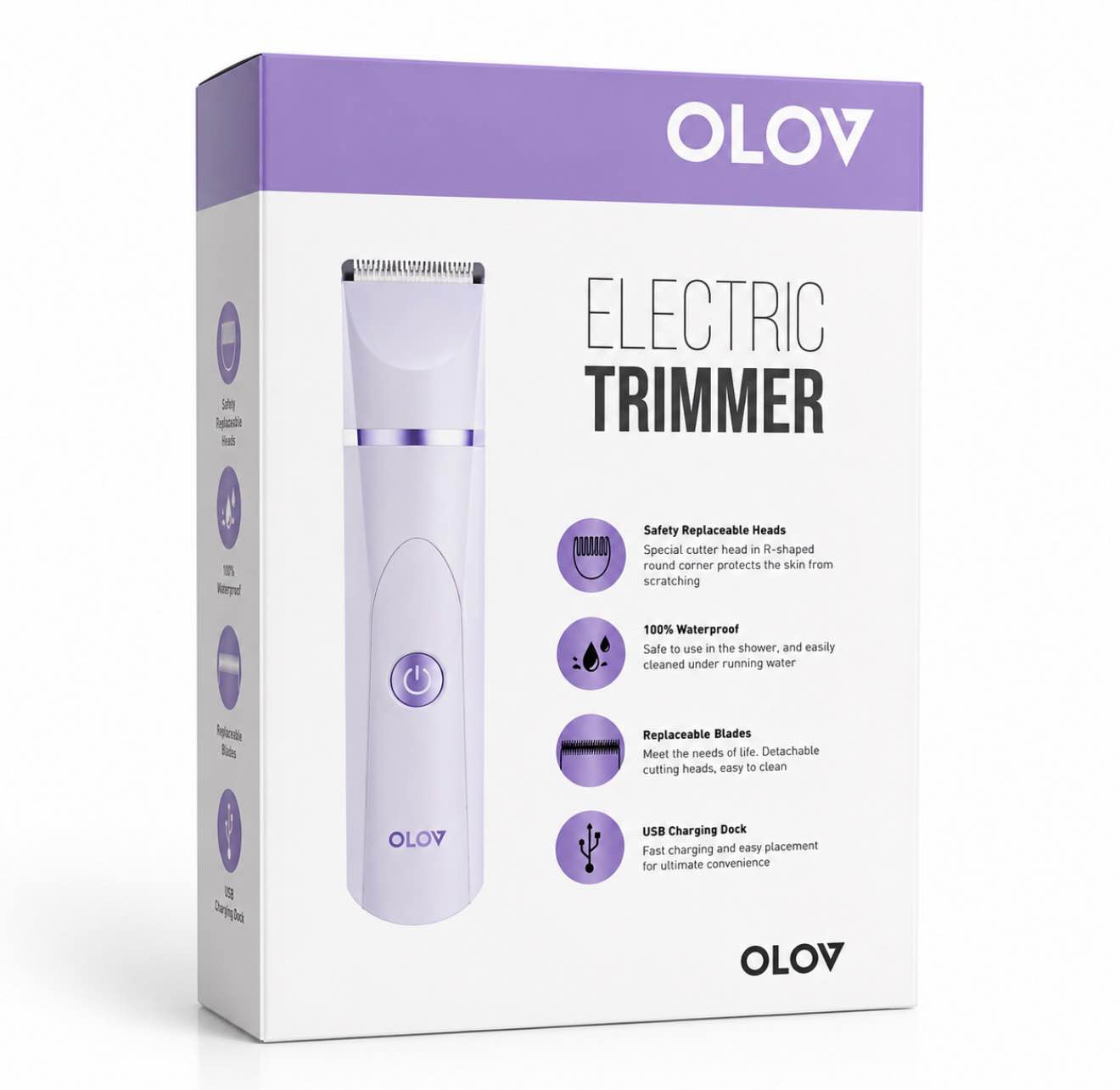 Olov Electric Trimmer Purple 