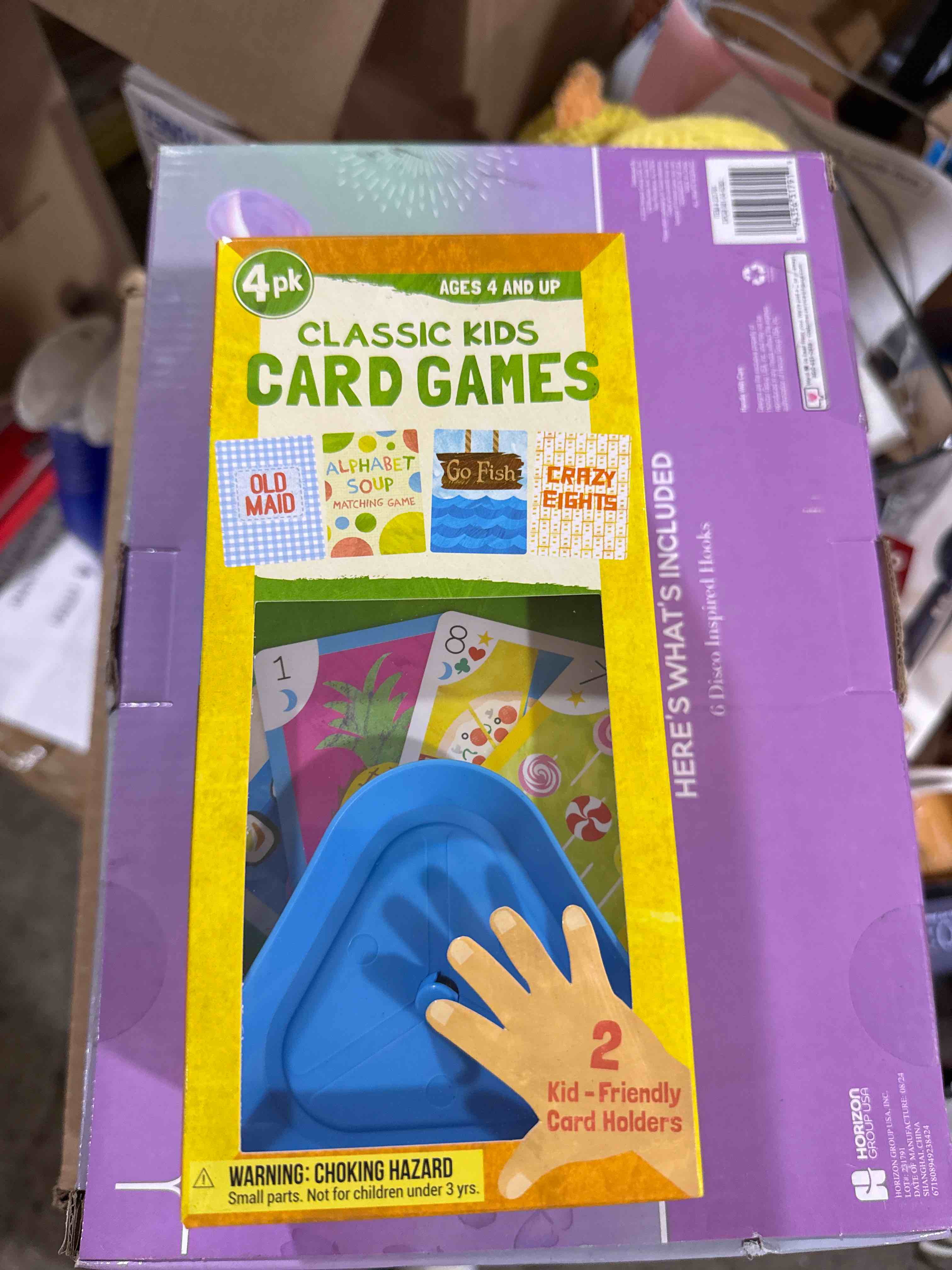 Condition photo showing New/Like New for classic kids card games 4in1