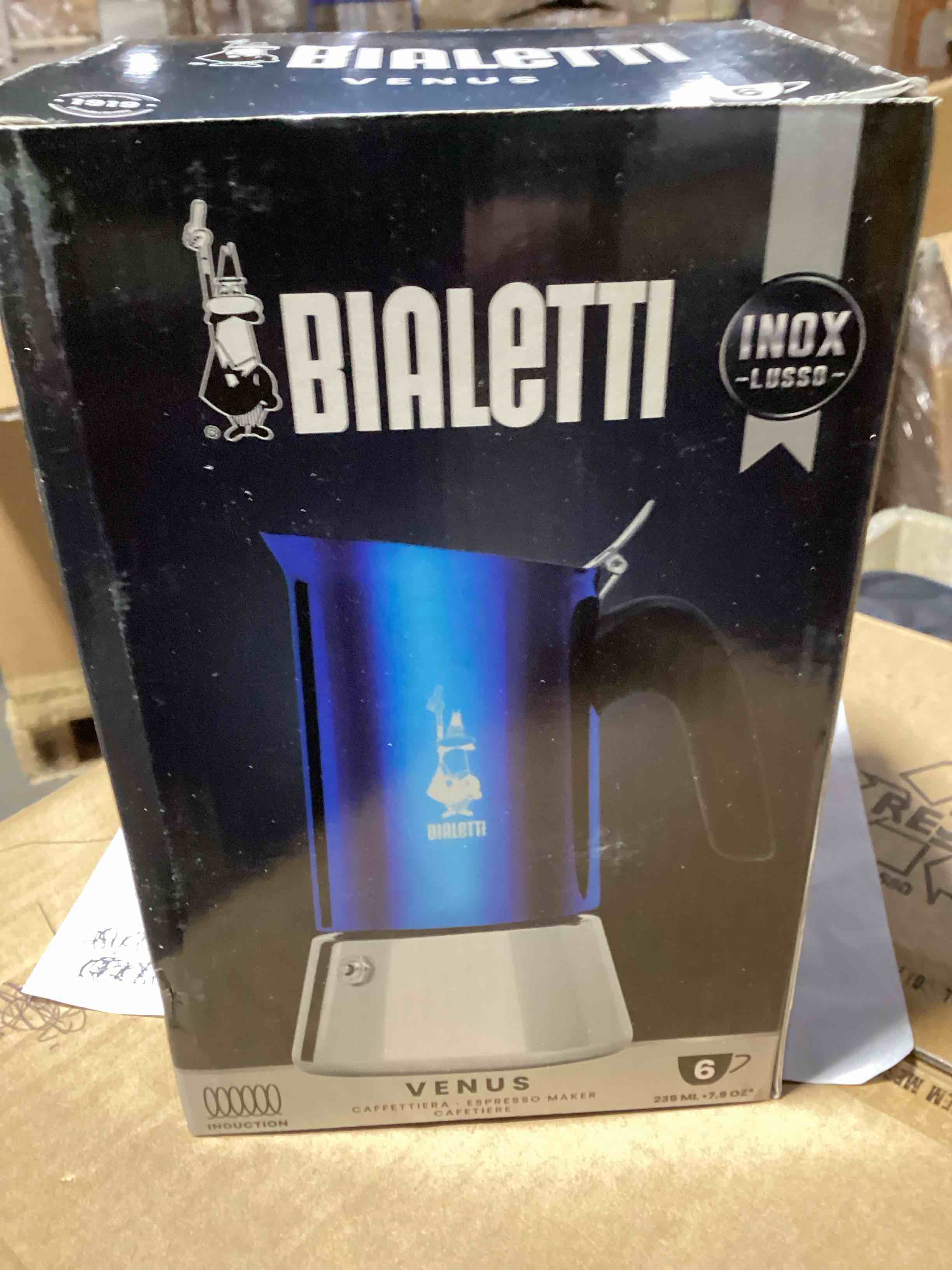 Condition photo showing As Is for Bialetti BI Venus 6 cup Blue CF303300CAD-006