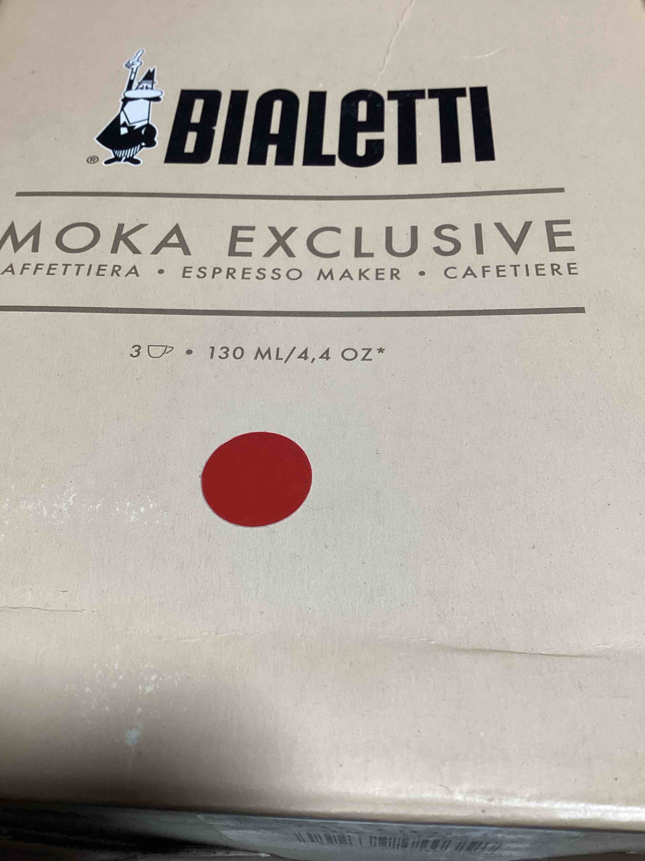 Condition photo showing Good Condition for Bialetti Moka Express 3 Cup Stovetop Espresso Maker red