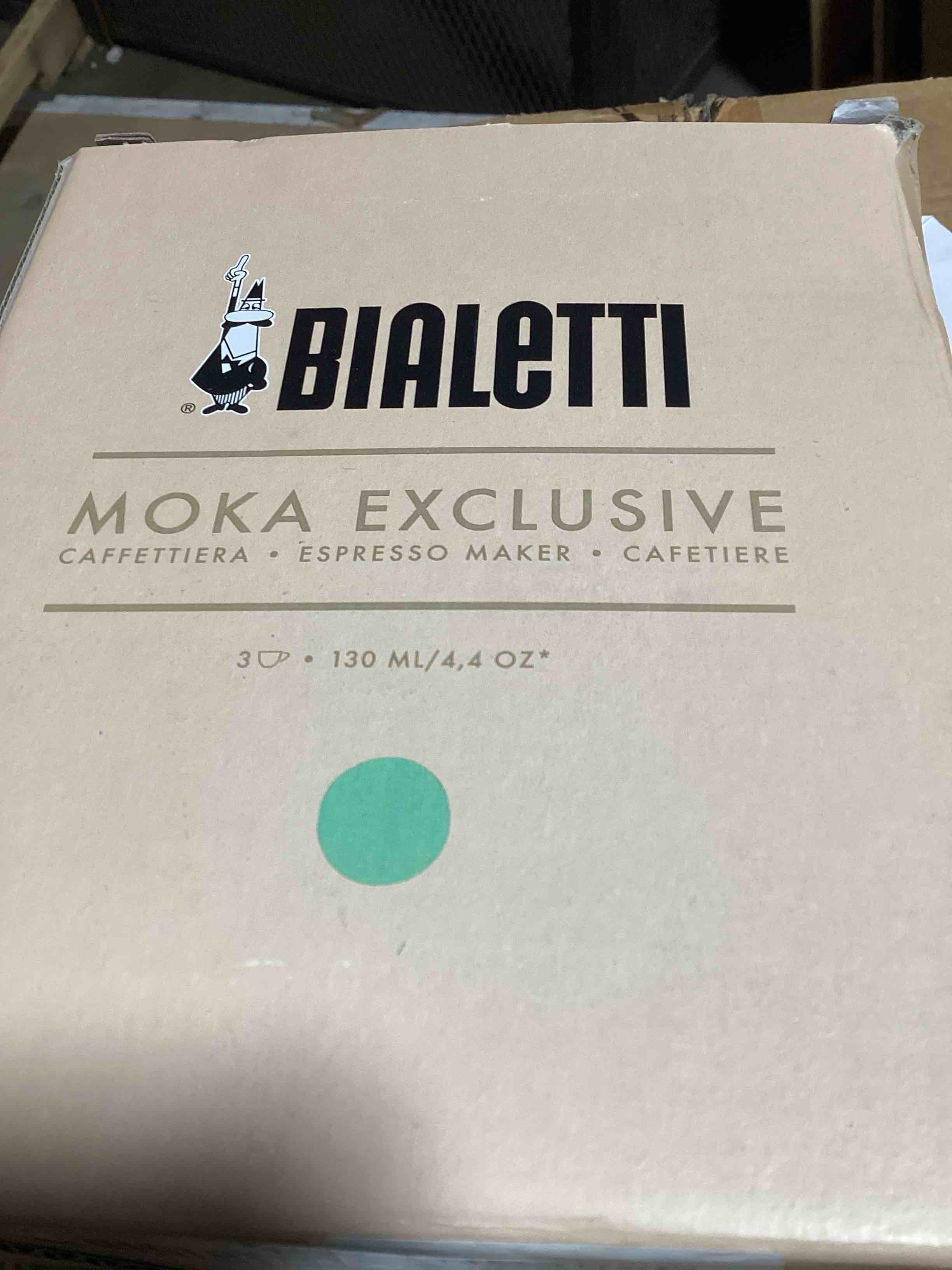 Condition photo showing Good Condition for Bialetti Moka Express 3 Cup Stovetop Espresso Maker green 