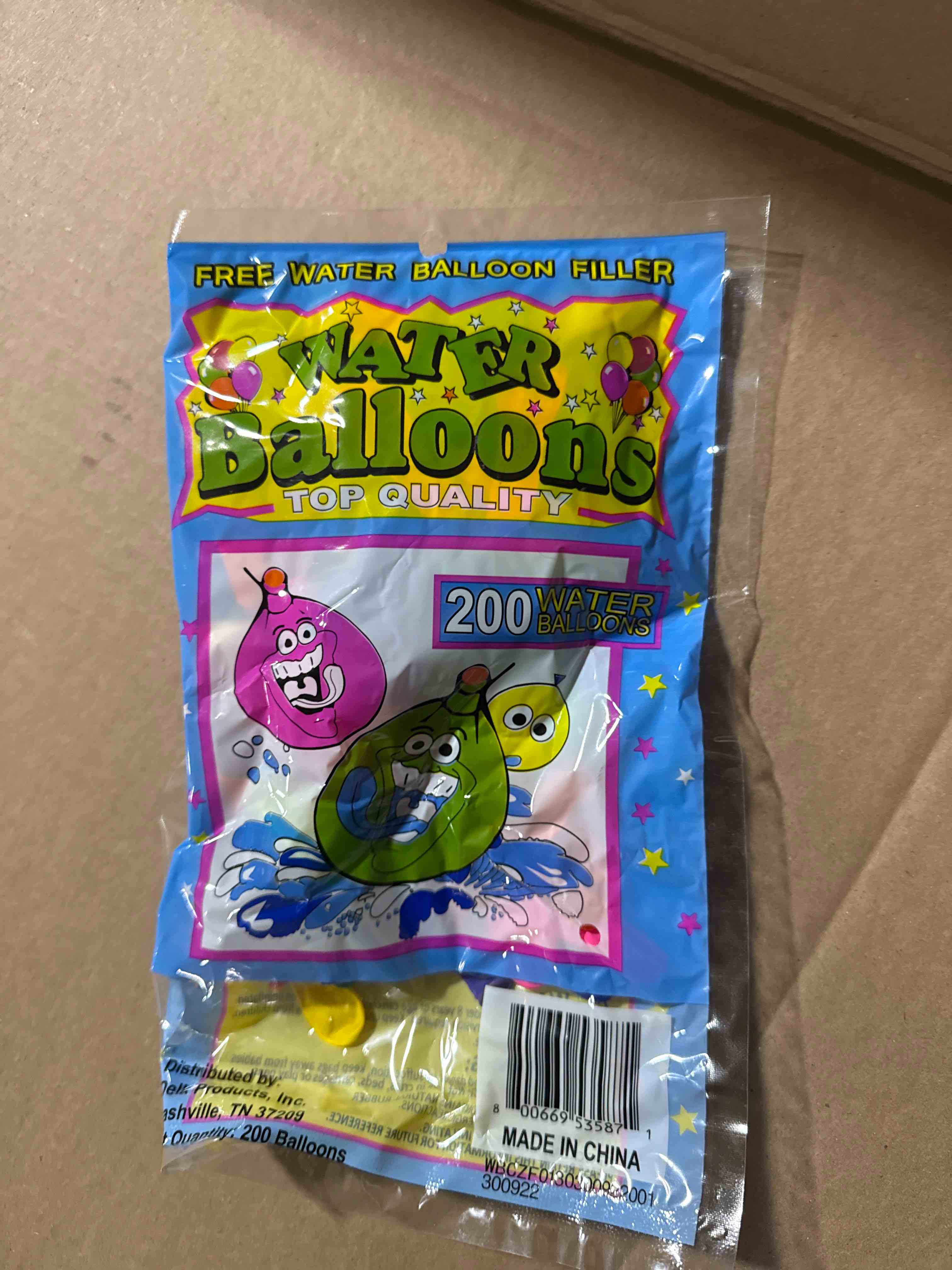 200 water balloons with filler