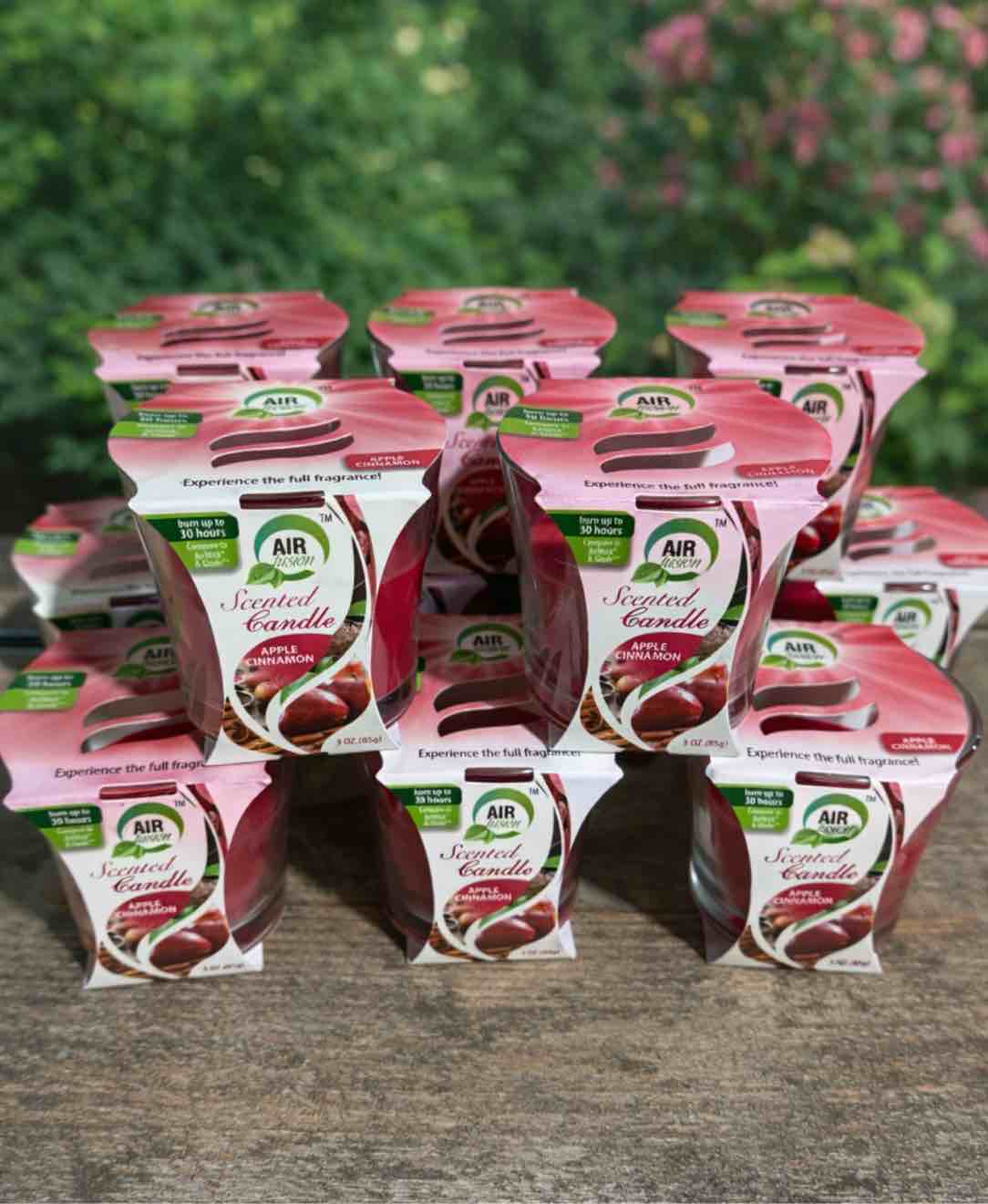 Case of 12 Air Fusion Candle Jar 3oz Cinnamon 