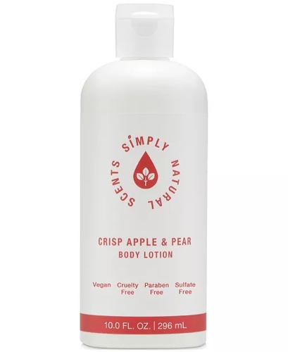 Simply Natural Scents Crisp Apple & Pear Body Lotion, 10-oz.