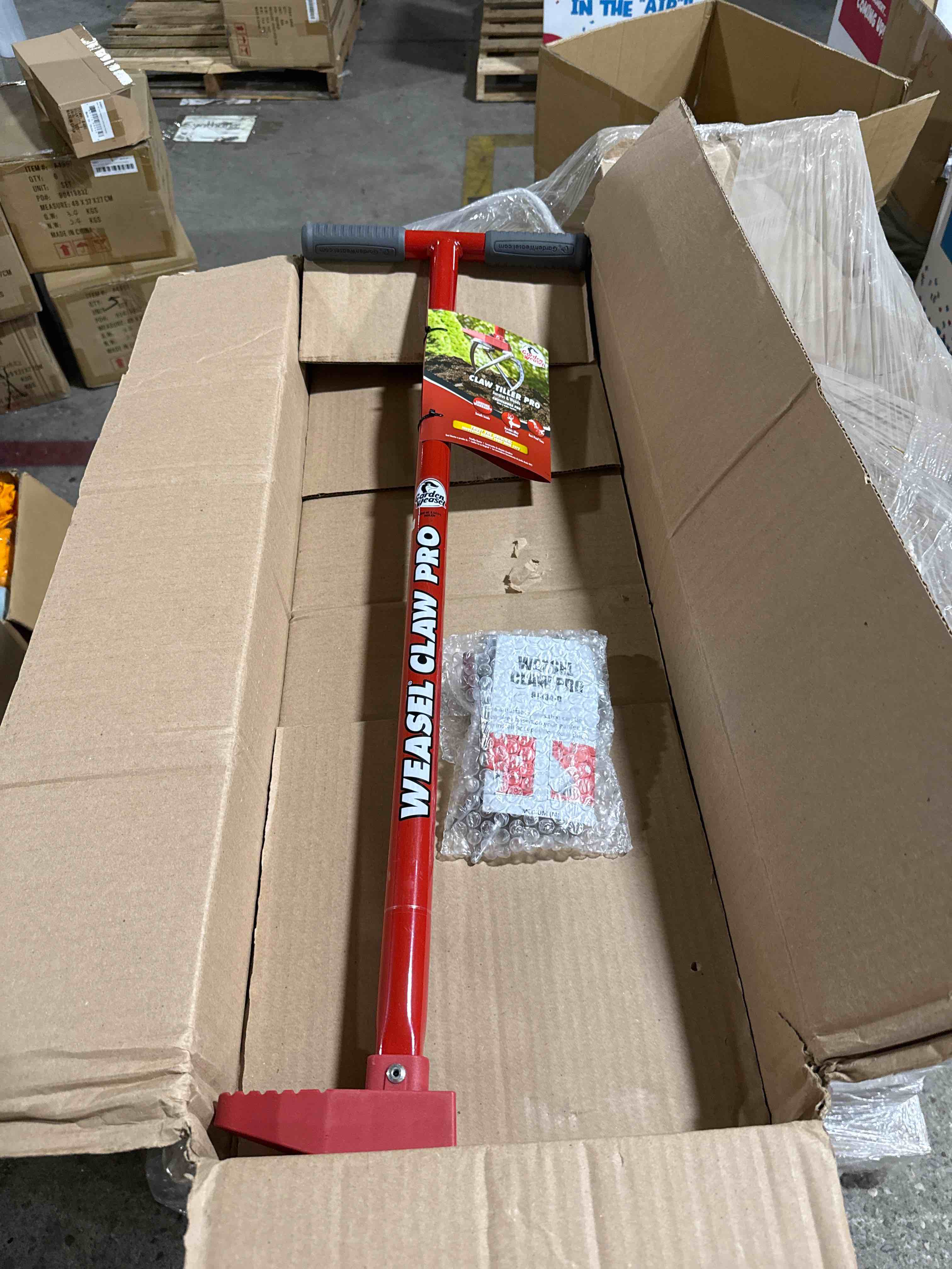 Condition photo showing Brand New for garden weasel claw pro to cultivate loosen aerate weed no bending red