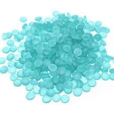 Koltose frosted aqua flat decorative marbles