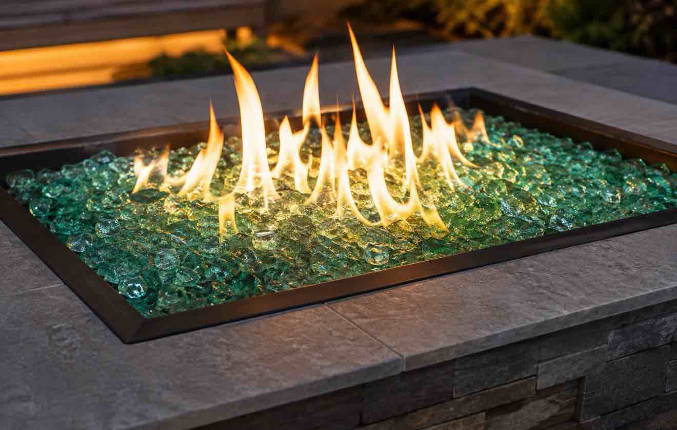 koltose by mash green fire glass 10lb bag 