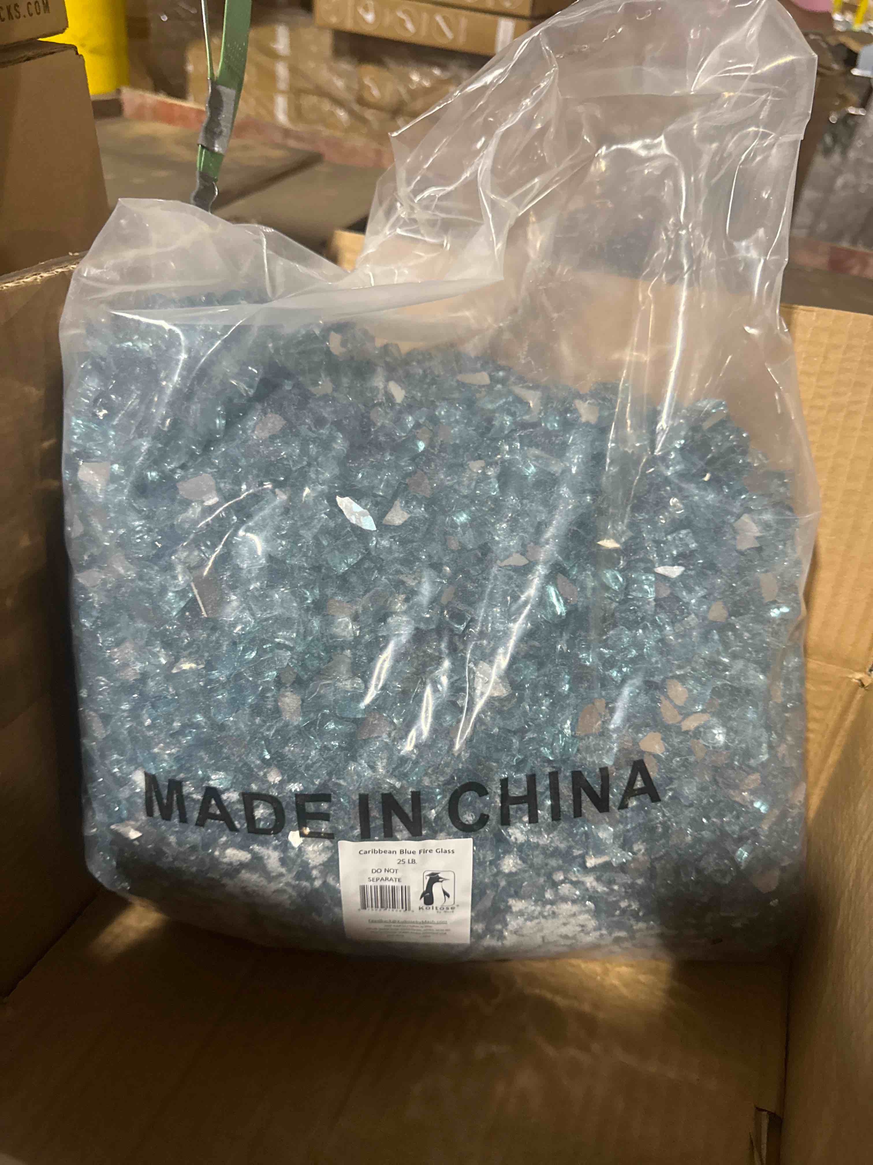 Condition photo showing New/Like New for koltose by mash caribbean blue fire glass 25lb 