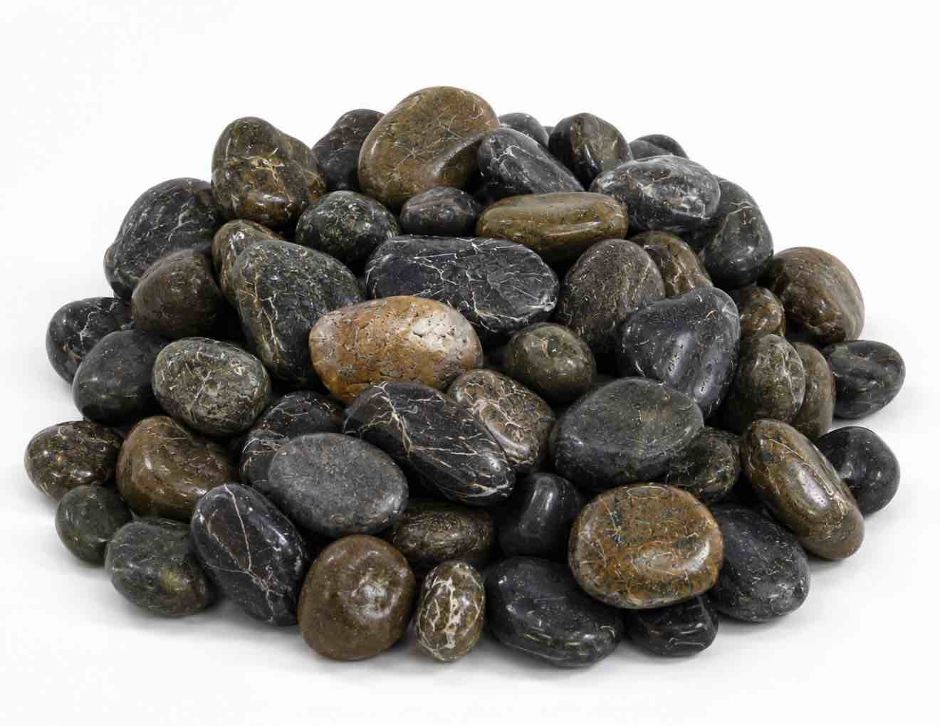 Condition photo showing New/Like New for koltose by mash - polished striped pebbles .5”-1” inch natural decorative stones 10 lbs