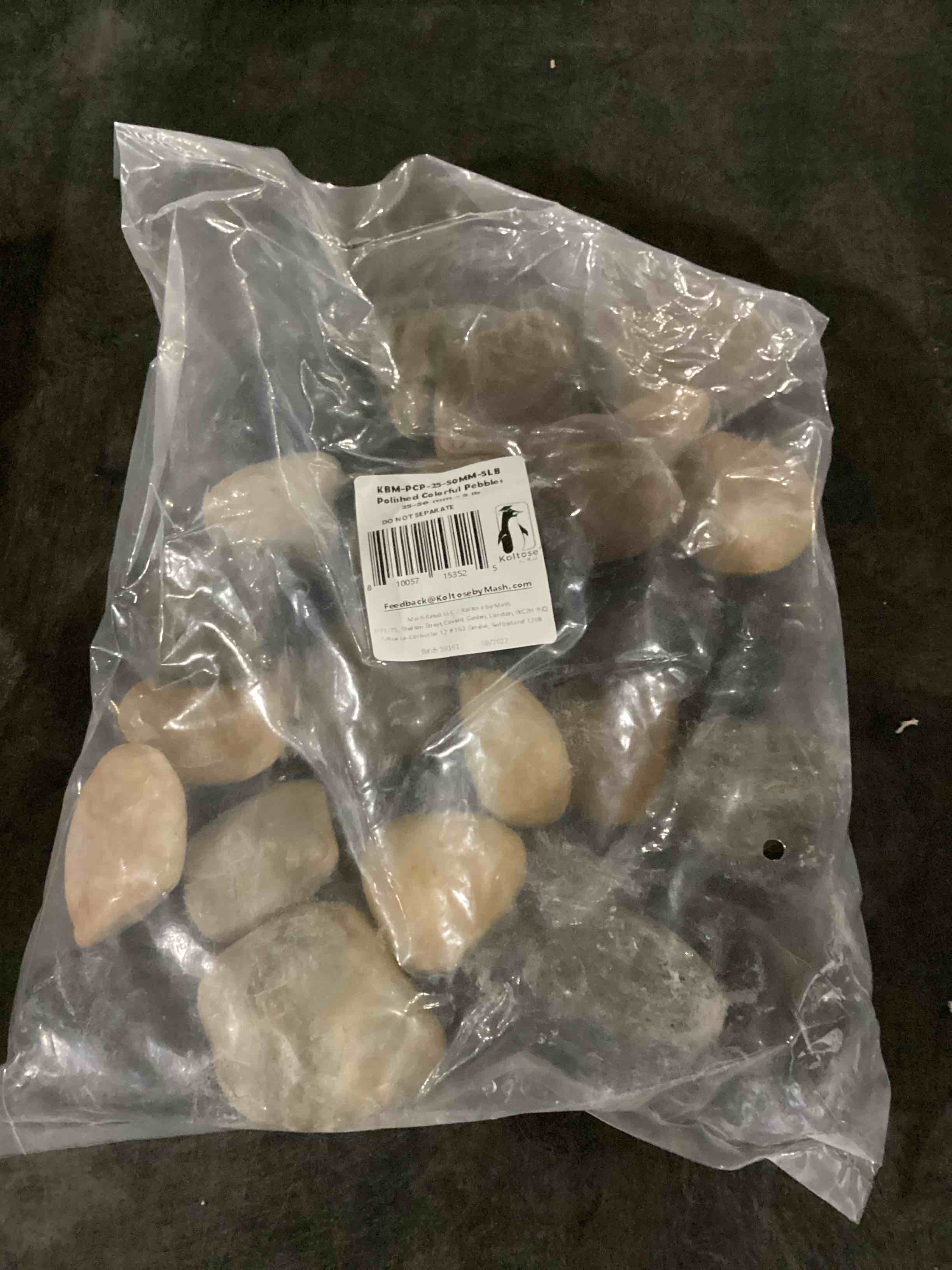 Condition photo showing New/Like New for koltose by mash 5lb polished colorful pebbles 