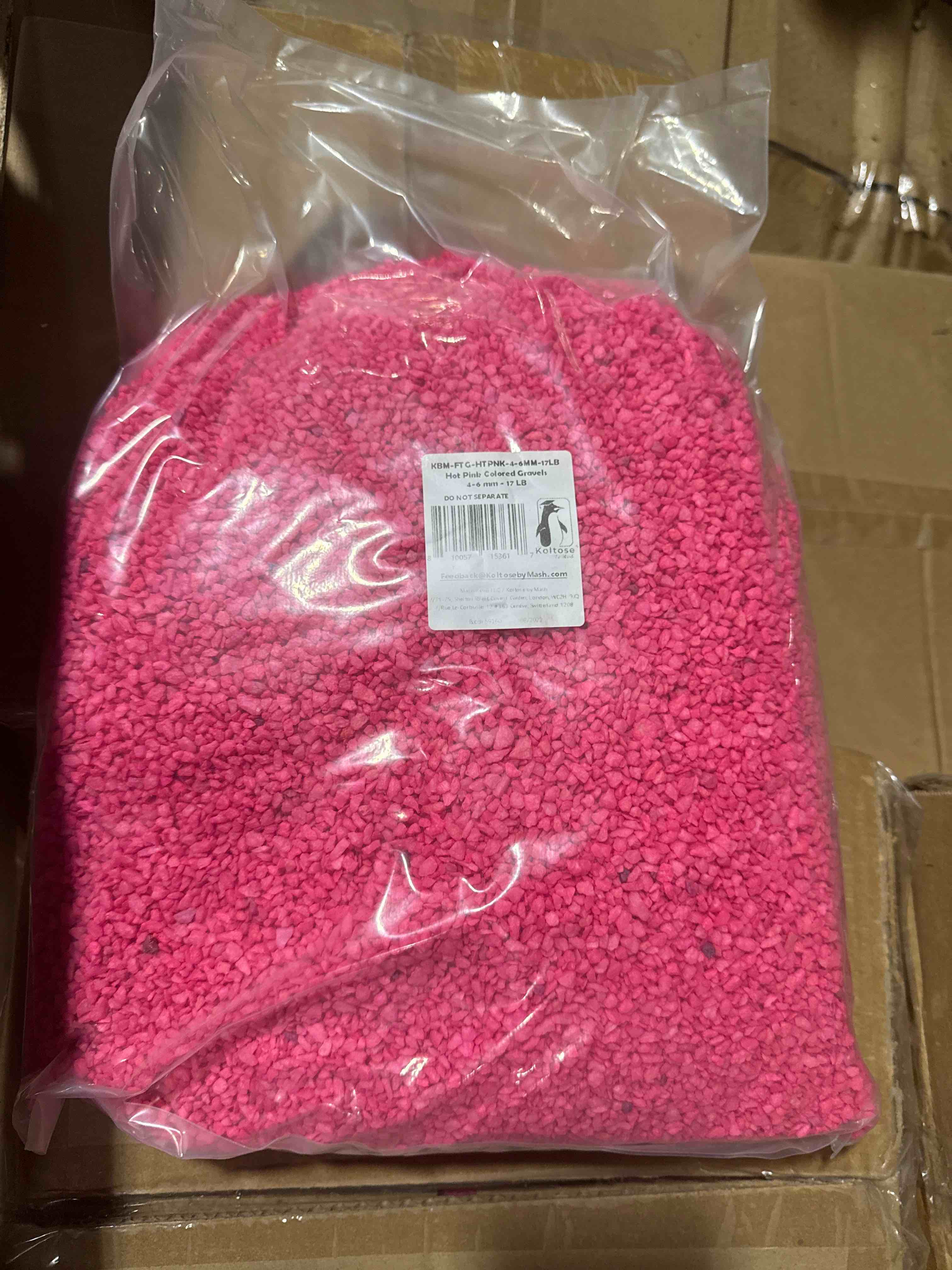 Condition photo showing New/Like New for koltose by mash hot pink colored gravel 17lb