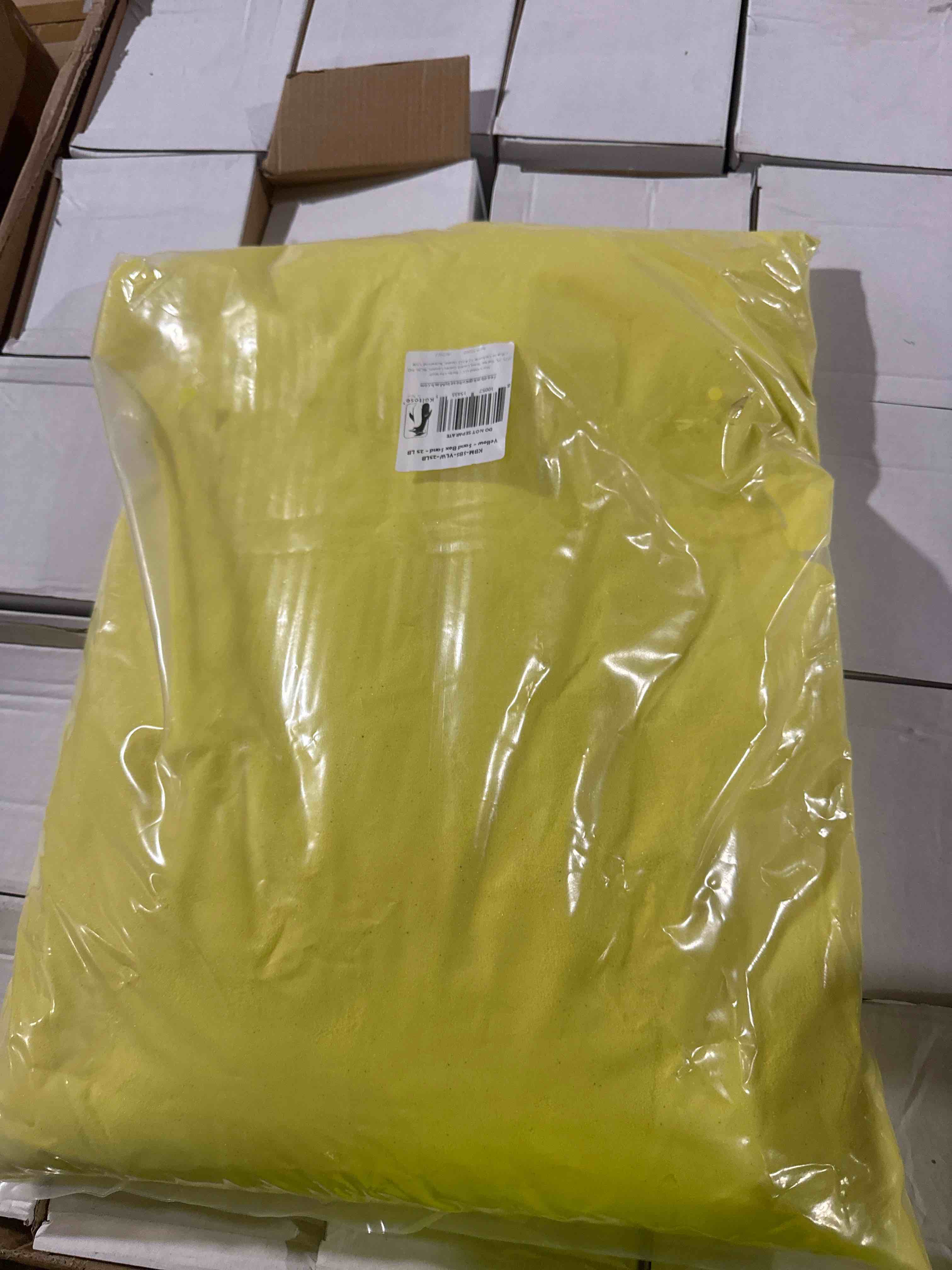 Condition photo showing New/Like New for koltose by mash - sandbox sand yellow play sand colorful sand art 25 lb.