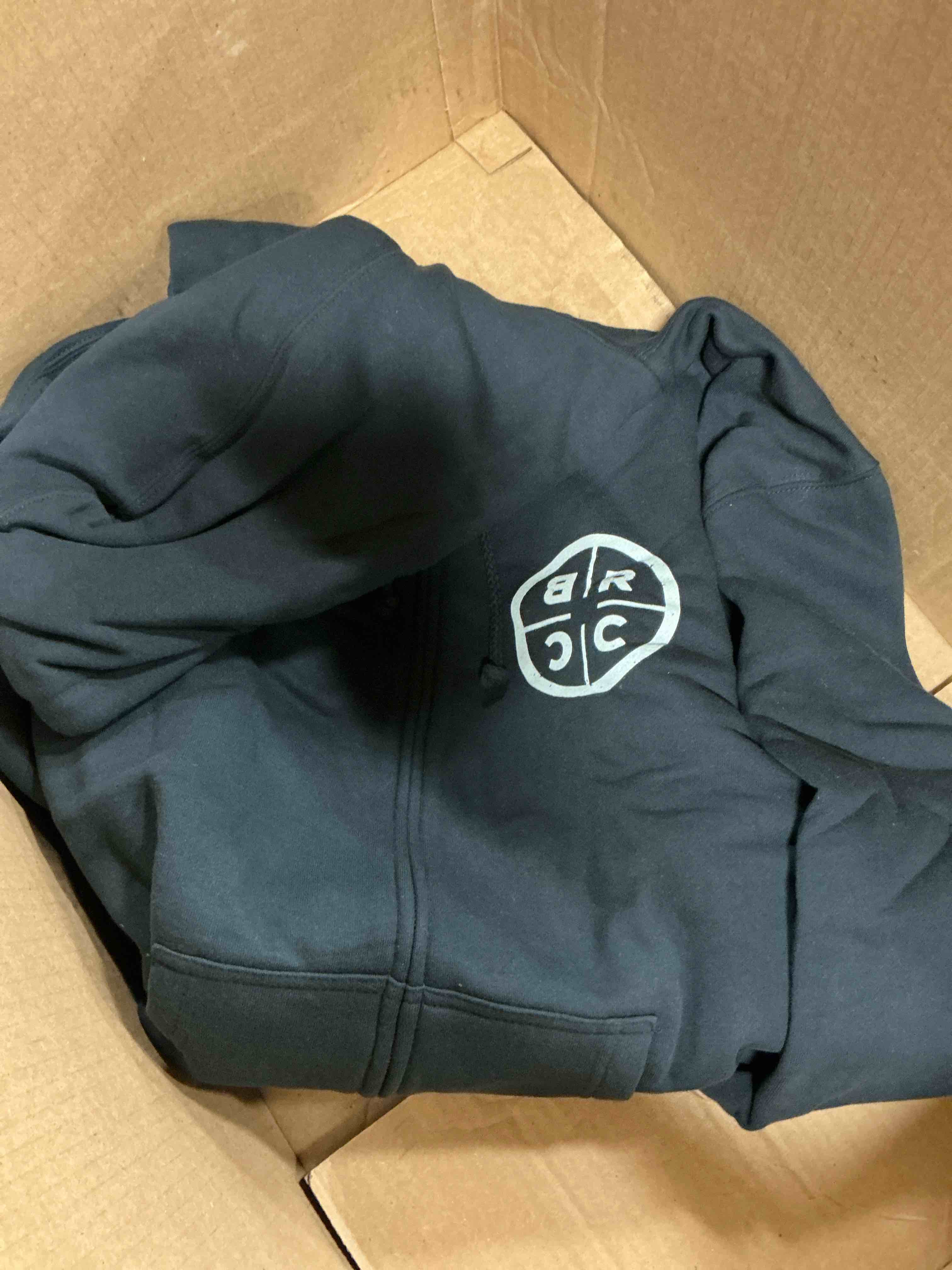 Navy Large Black Rifle Zip Up Hoodie 