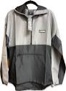 (Size Med) Black Rifle Coffee Company Packable Anorak Windbreaker, Grey and Black