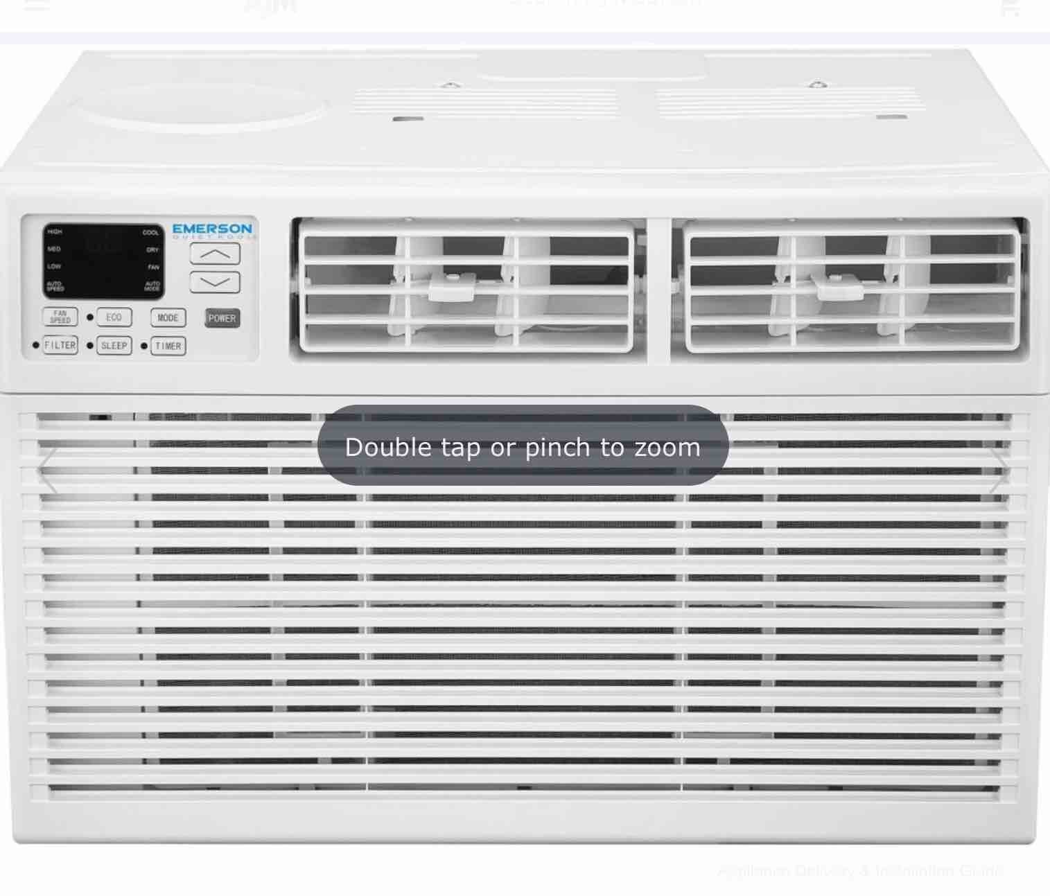 refurbished emerson 10,000 BTU Window Air Conditioner with Remote Control, 450 sq. ft. Cool Area, EARC10RE1