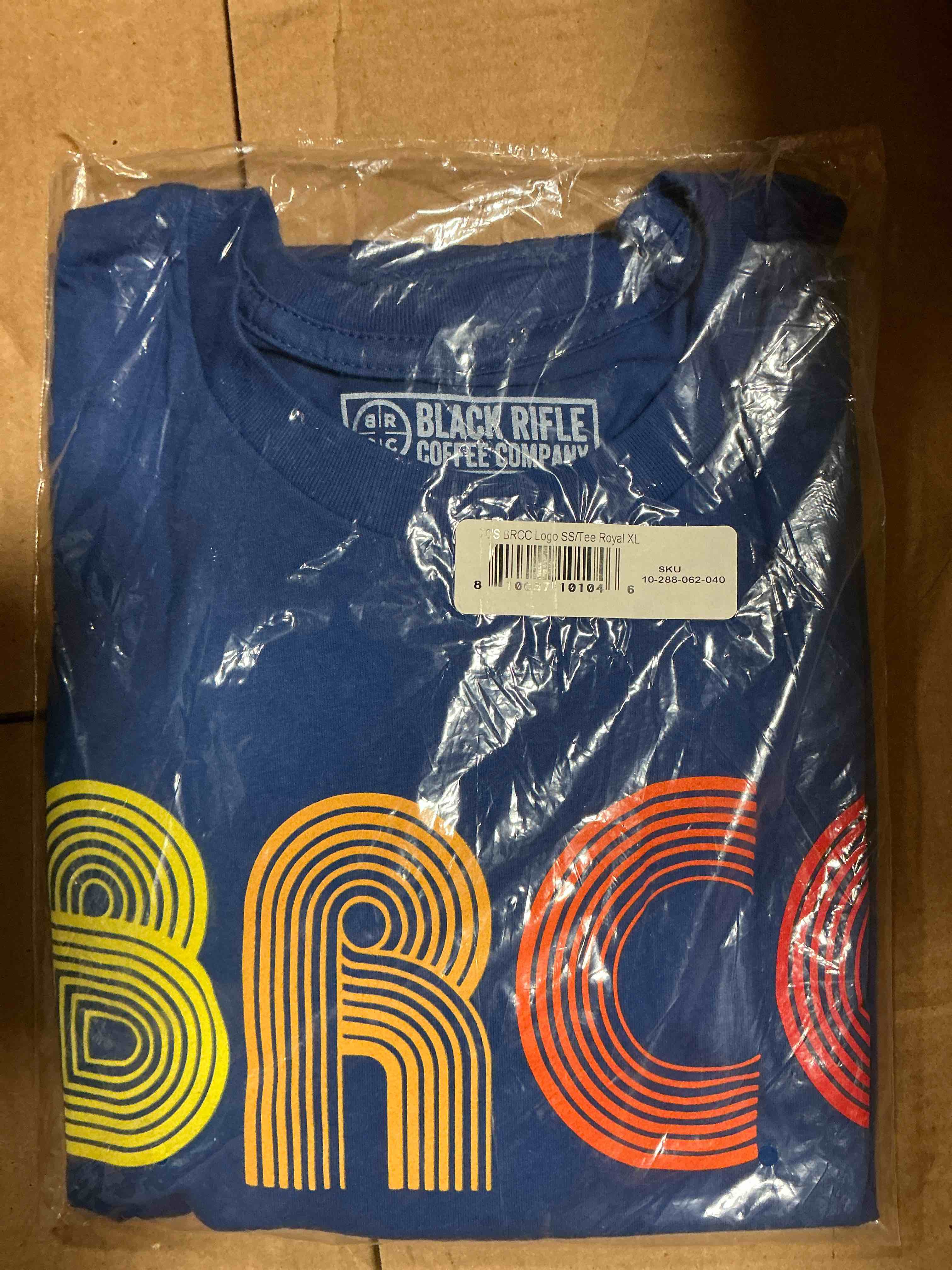black rifle BRCC logo royal blue t shirt xxl 
