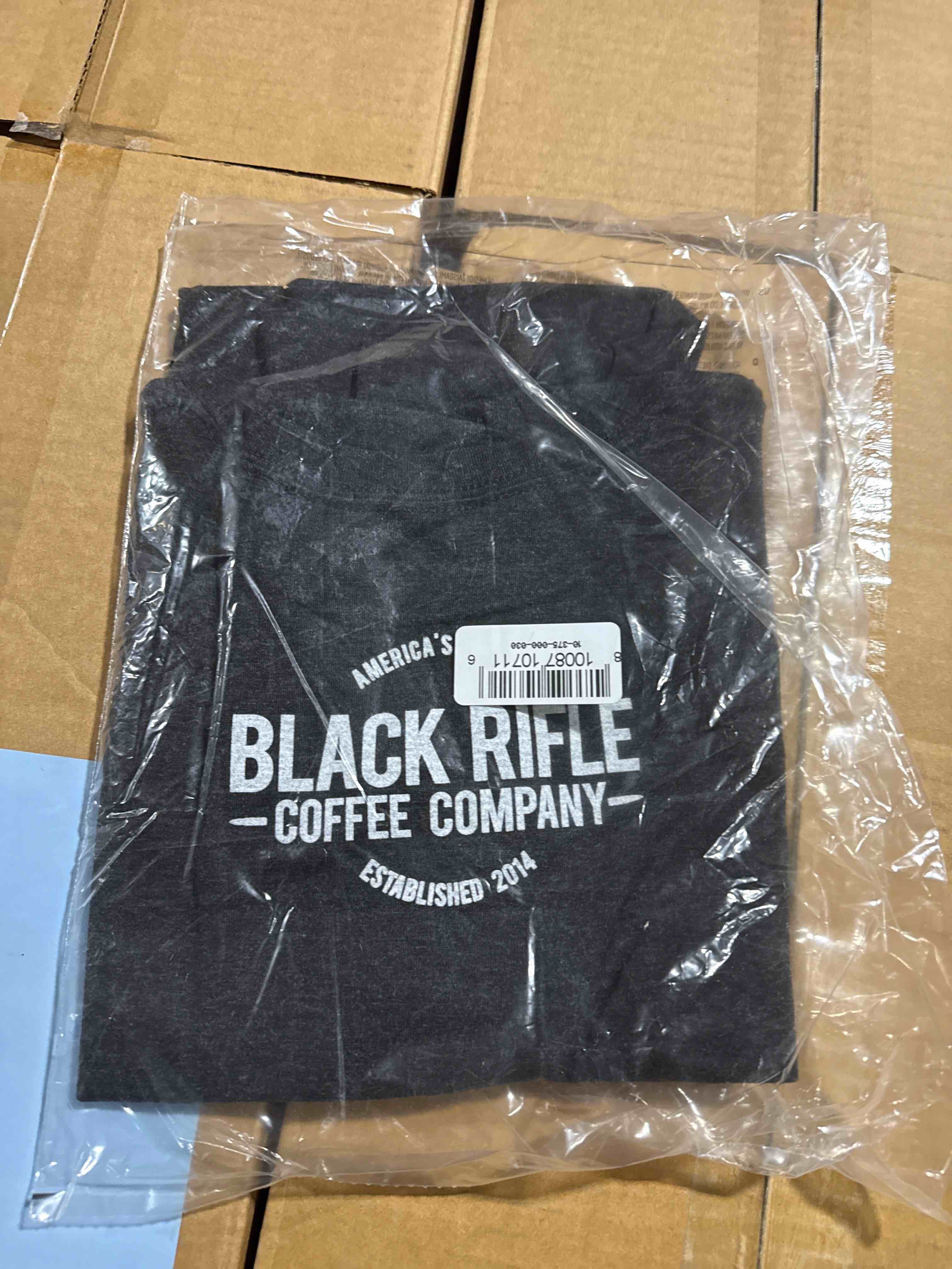 Condition photo showing Brand New for black rifle, coffee company, size, medium t-shirt