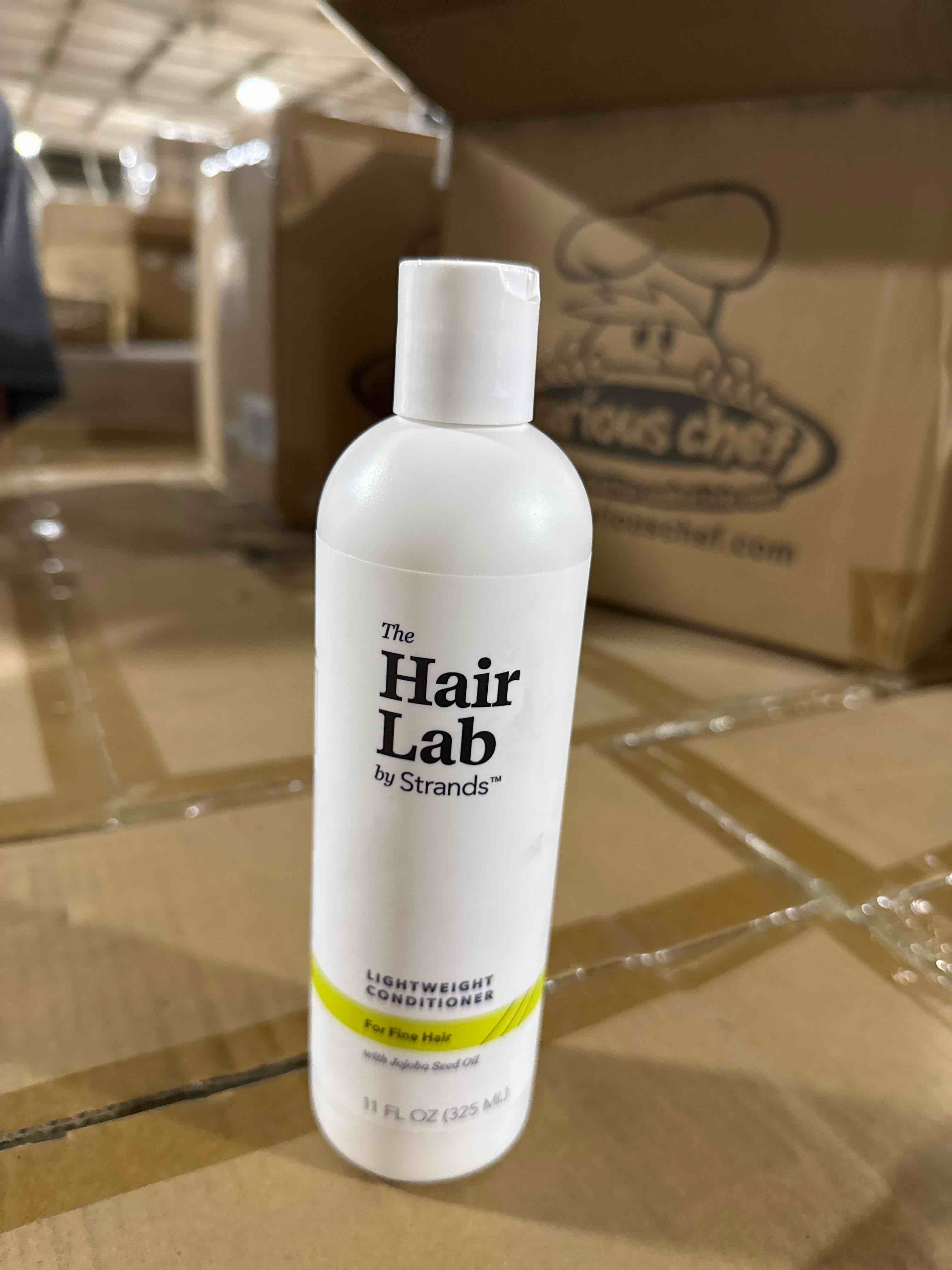 Condition photo showing Brand New for the hair lab custom lightweight conditioner with jojoba seed oil for fine hair sulfate & paraben free 11 oz.
