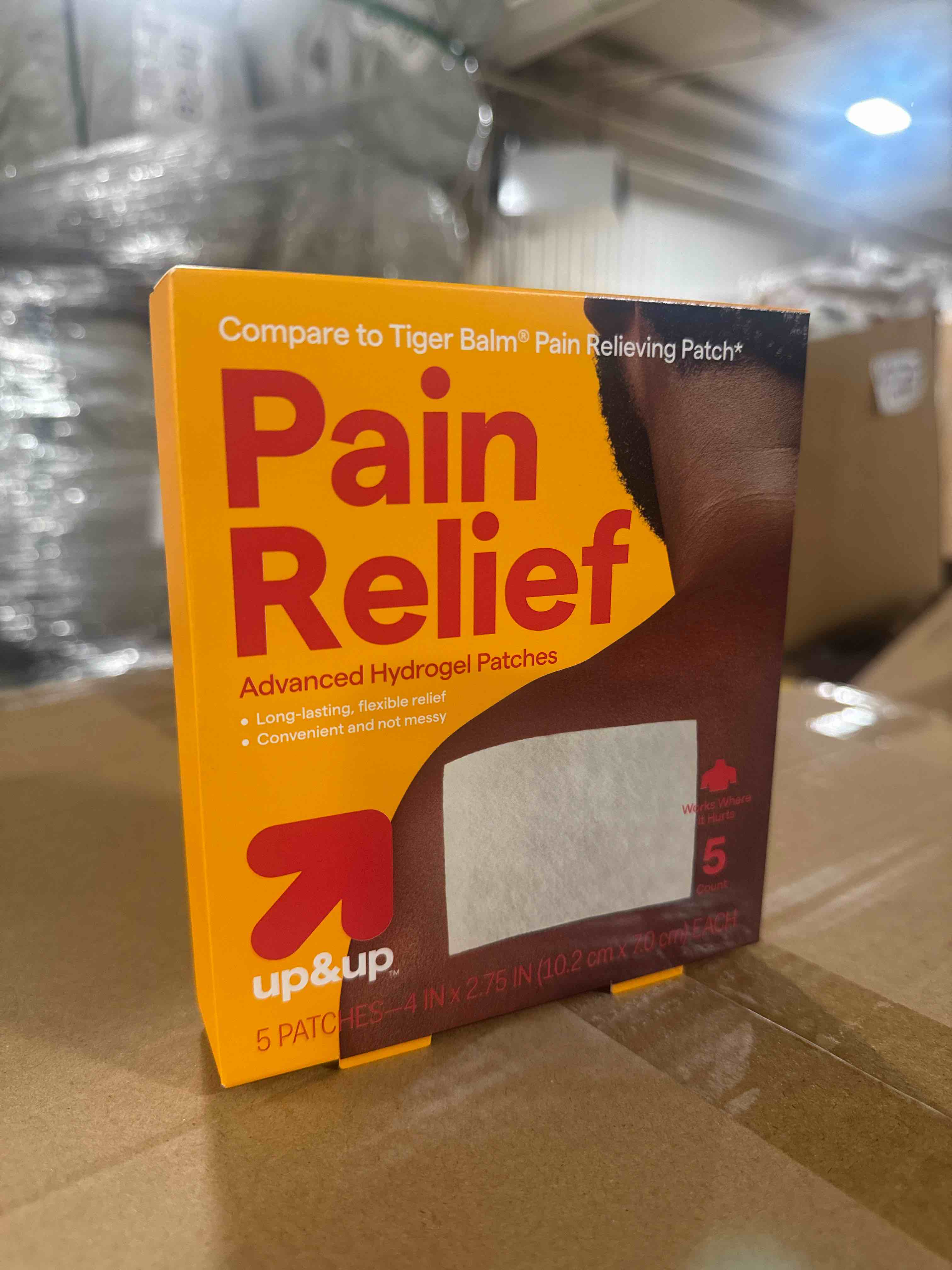 Condition photo showing New/Like New for case of 3 pain relieving patch - 5ct - up&up exp: 4/6/27