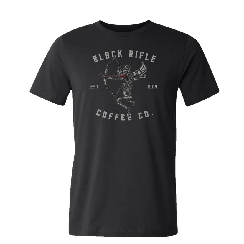 Wmns coffee Cupid T-Shirt, Black, 2XL