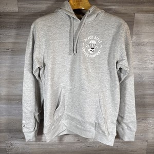 size small Black rifle, coffee company, Para mug hoodie, light gray