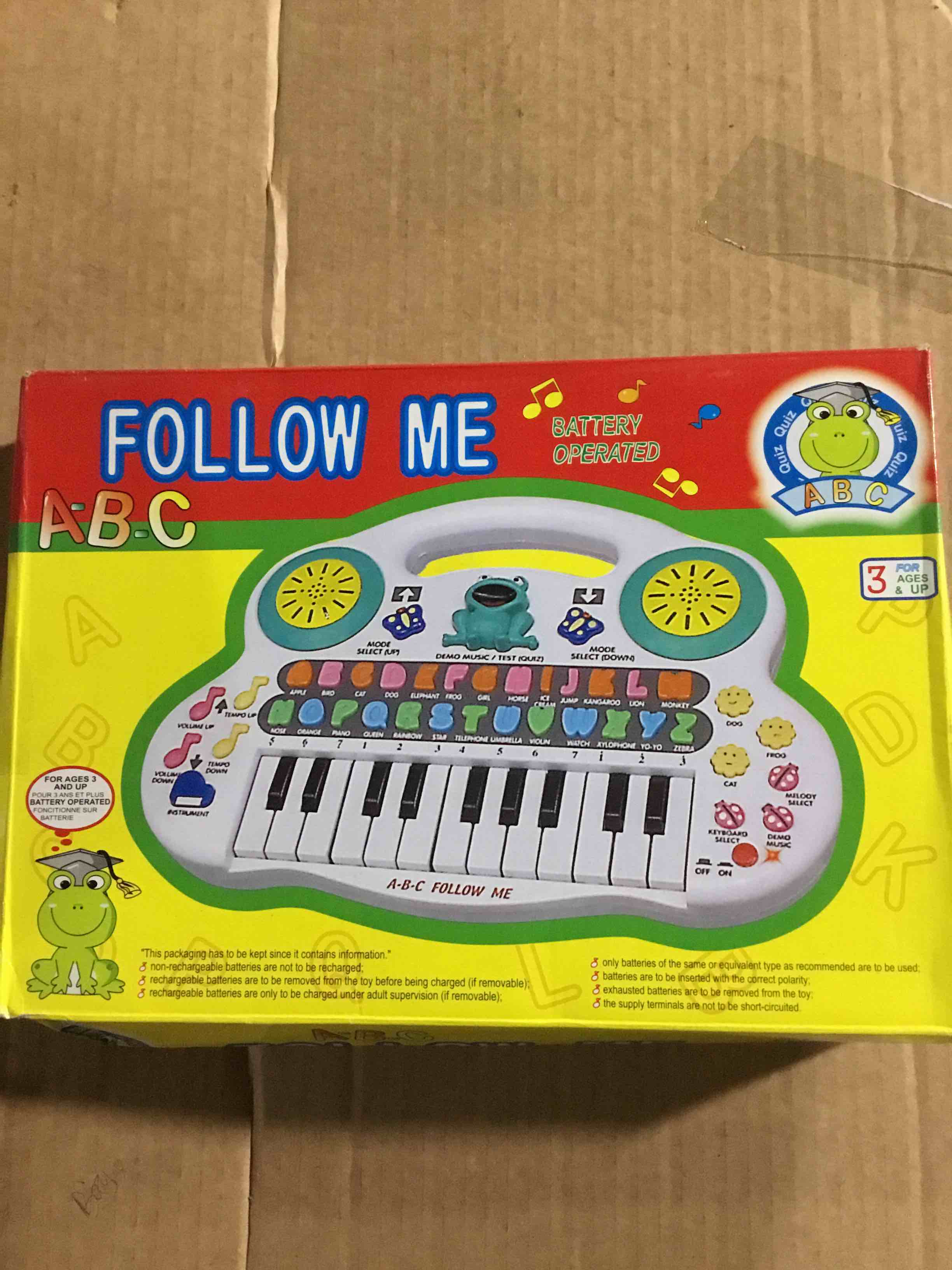 ABC Follow Me , Battery Operated