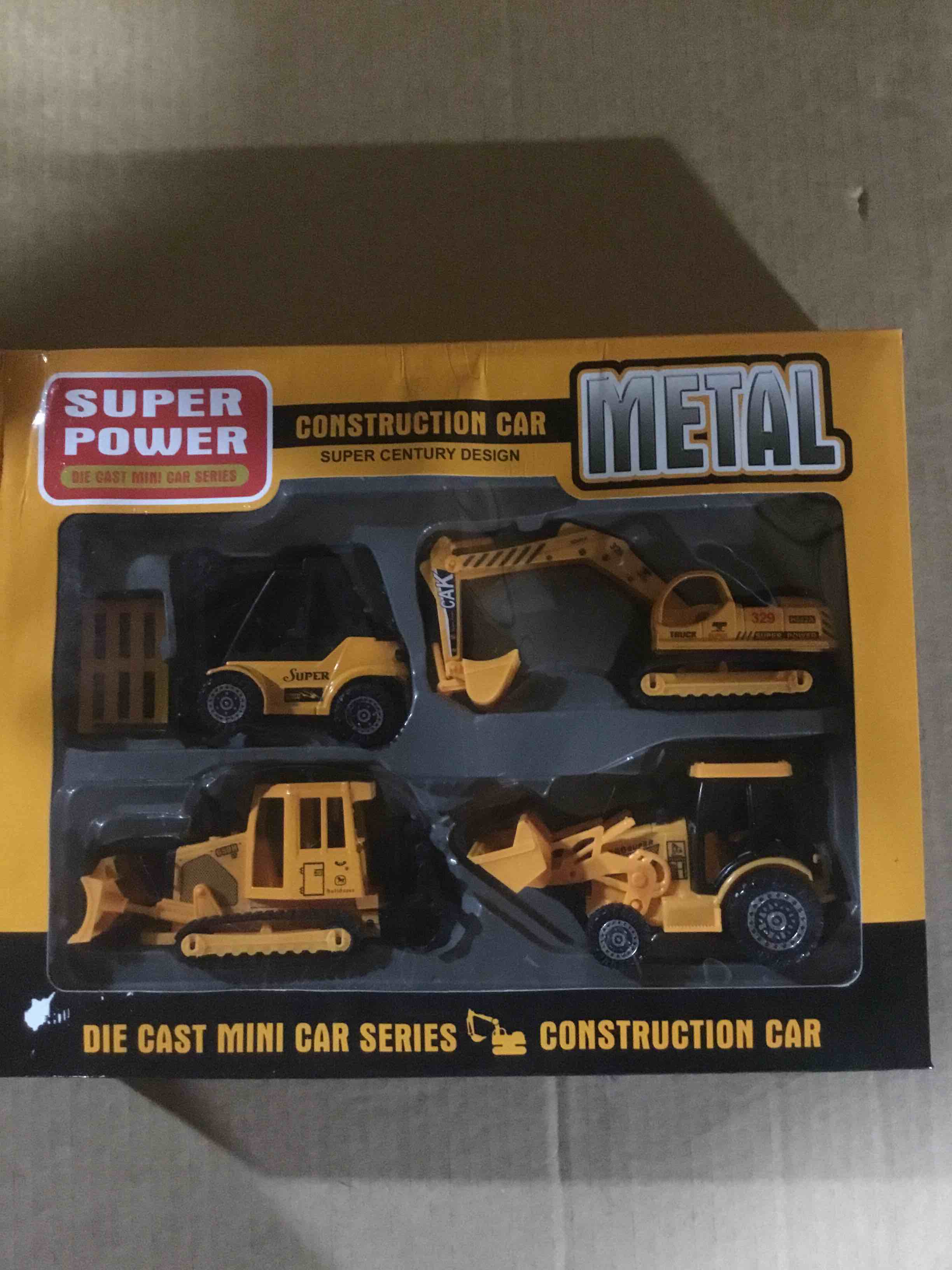 Liberty Imports Construction Vehicles Kids Toys - 4 Pieces Mini Car Diecast