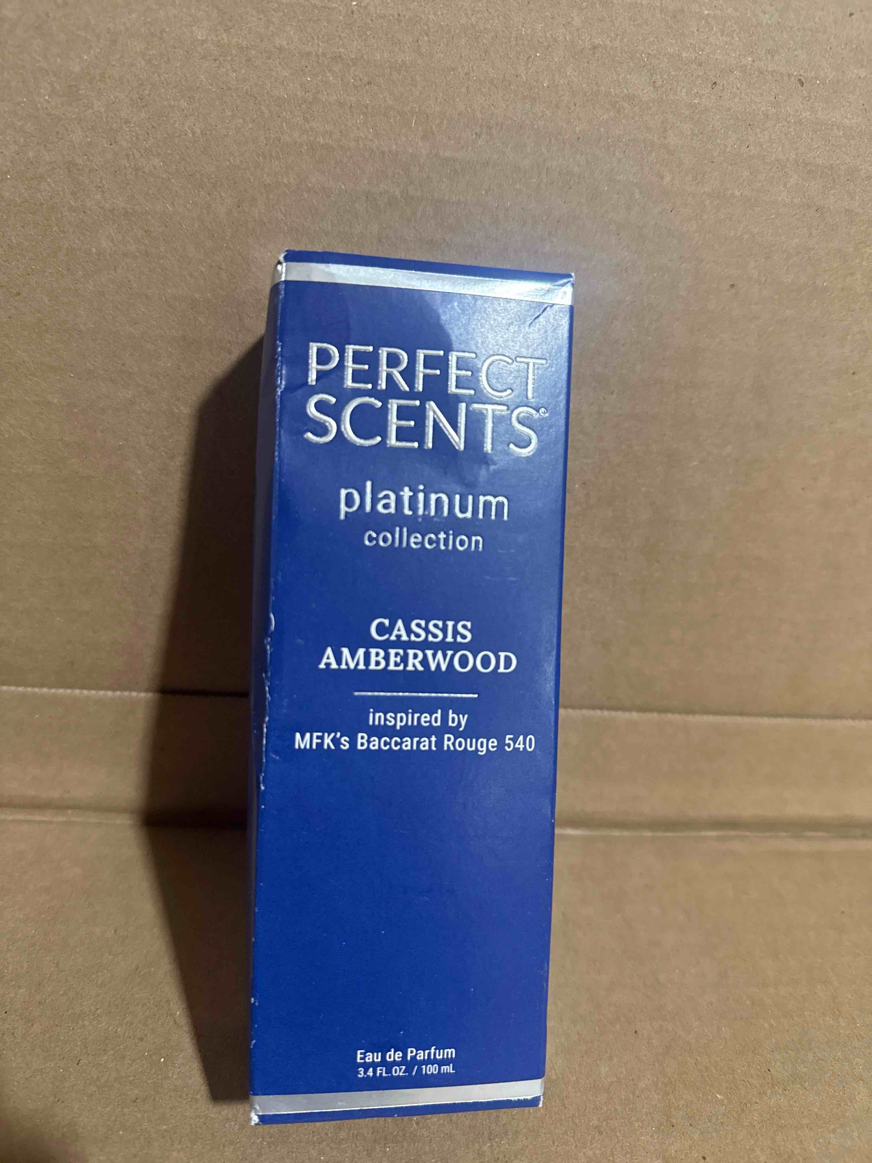perfect scents fragrances | inspired by mfk’s baccarat rouge 540 | platinum collection | cassis amberwood | women’s eau de parfum | vegan, paraben, phthalate free | never tested on animals | 3.4 fl oz