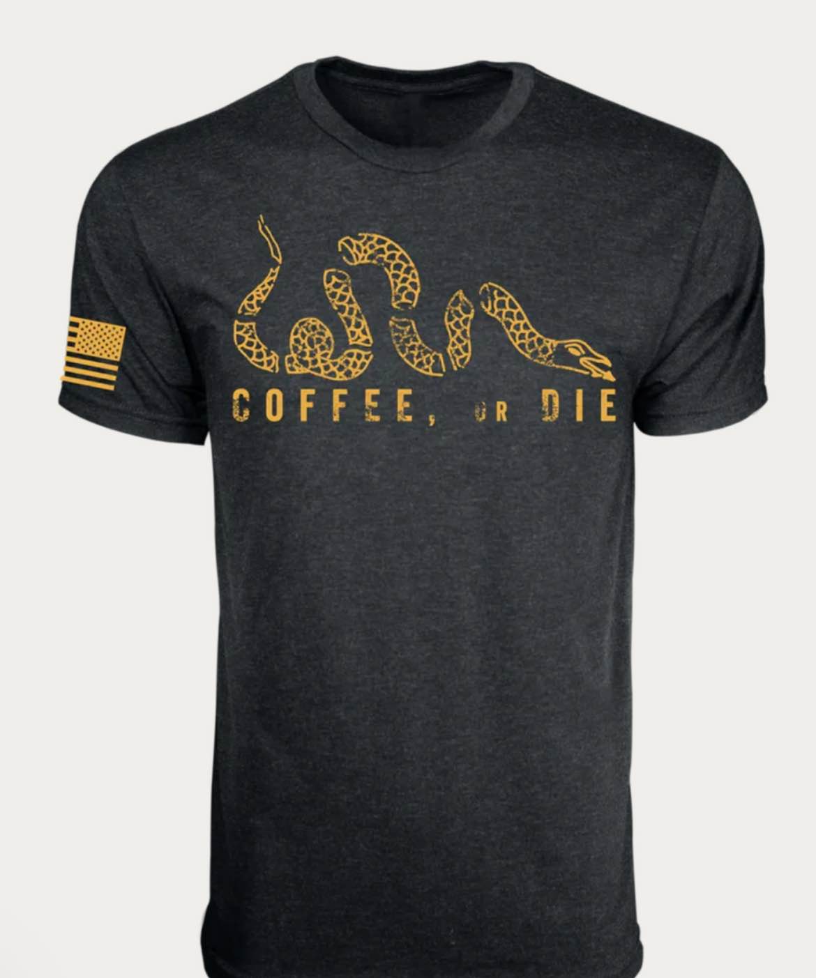 size small Coffee or die black rifle T-shirt vintage black