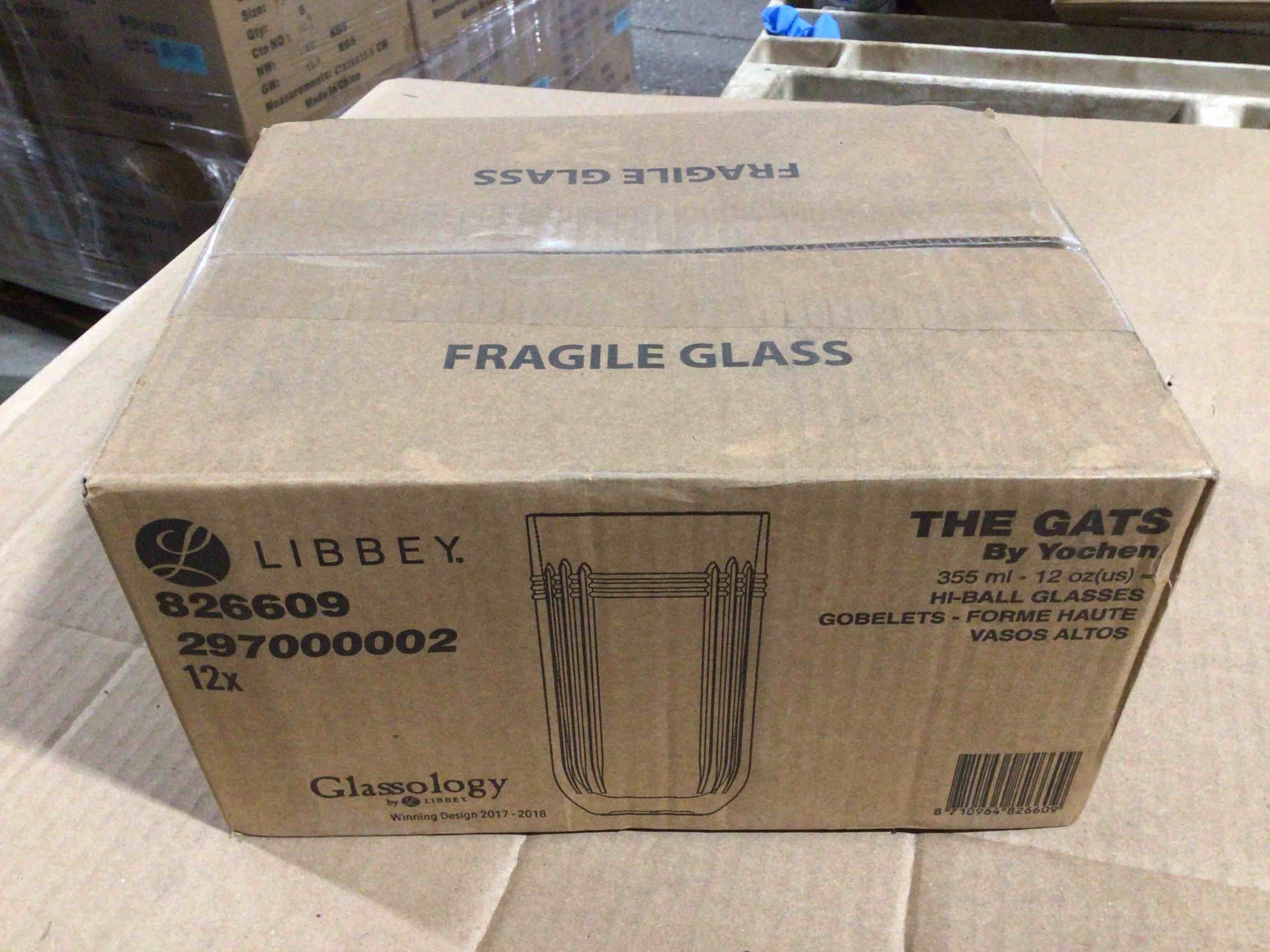 Case of 11 Libbey “The Gats” 12 Ounce Hi-Ball Glasses 
