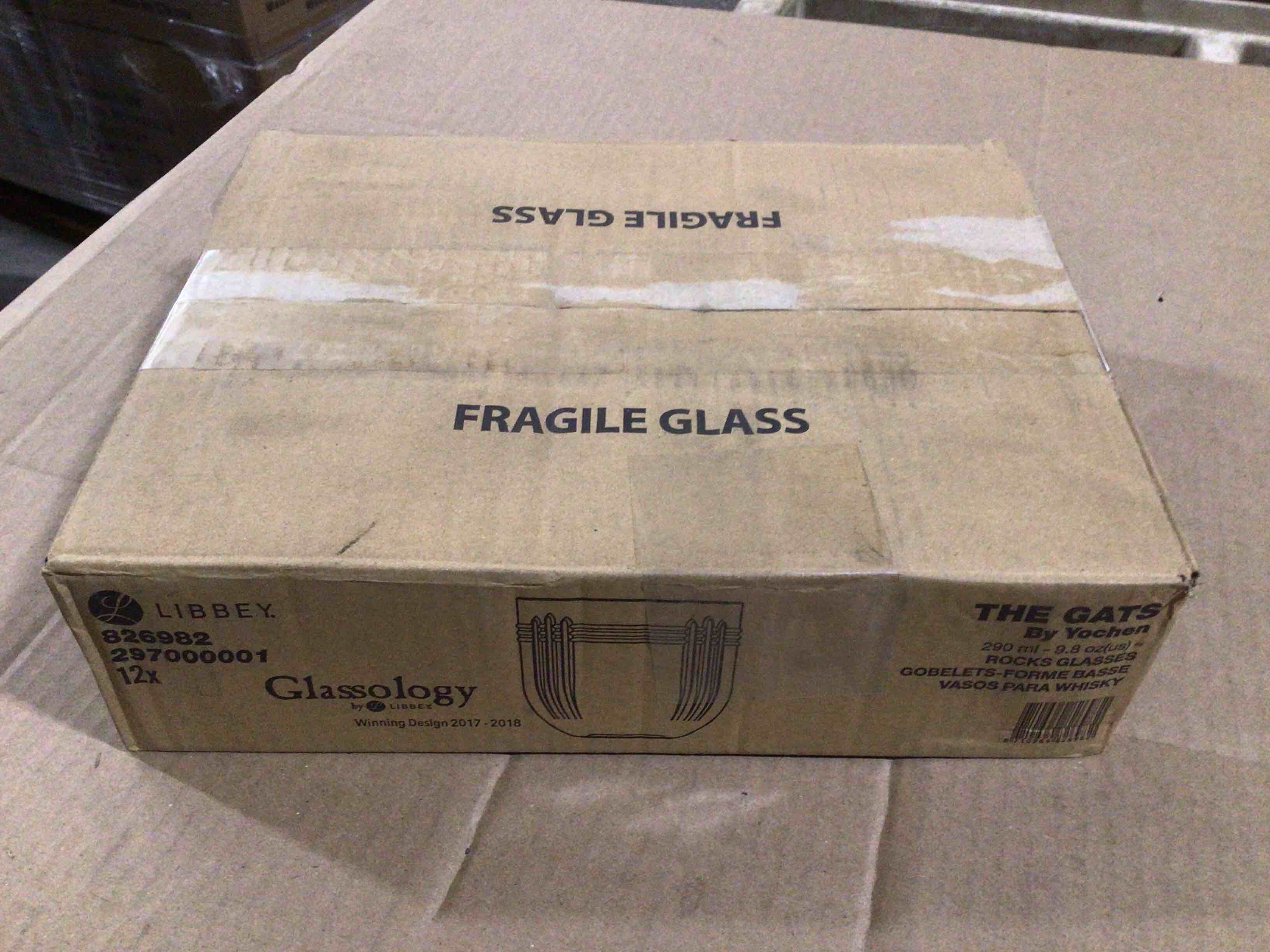 Case of 12 Libbey “The Gats” 9.8 Ounce Rocks Glass 