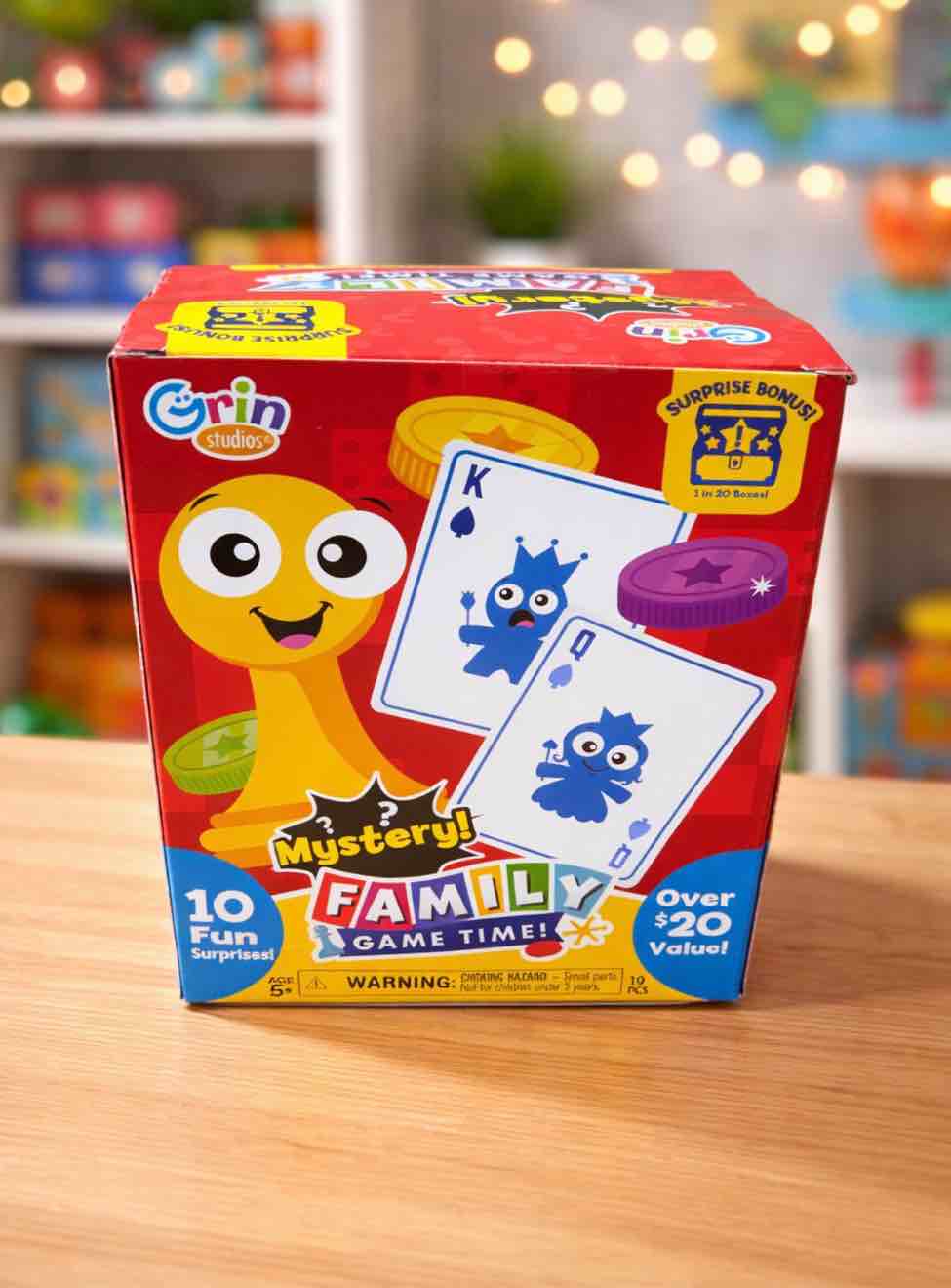 Grin Studios Mystery Family Game Time 10 Suprises 